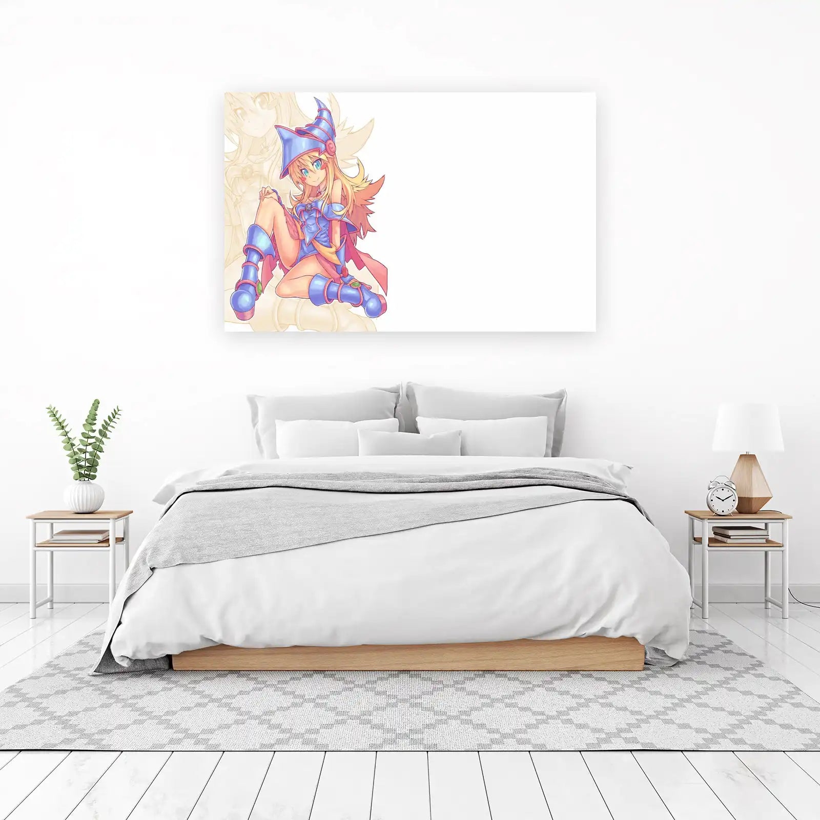 Anime Magical Girl Blue Dress Wall Art