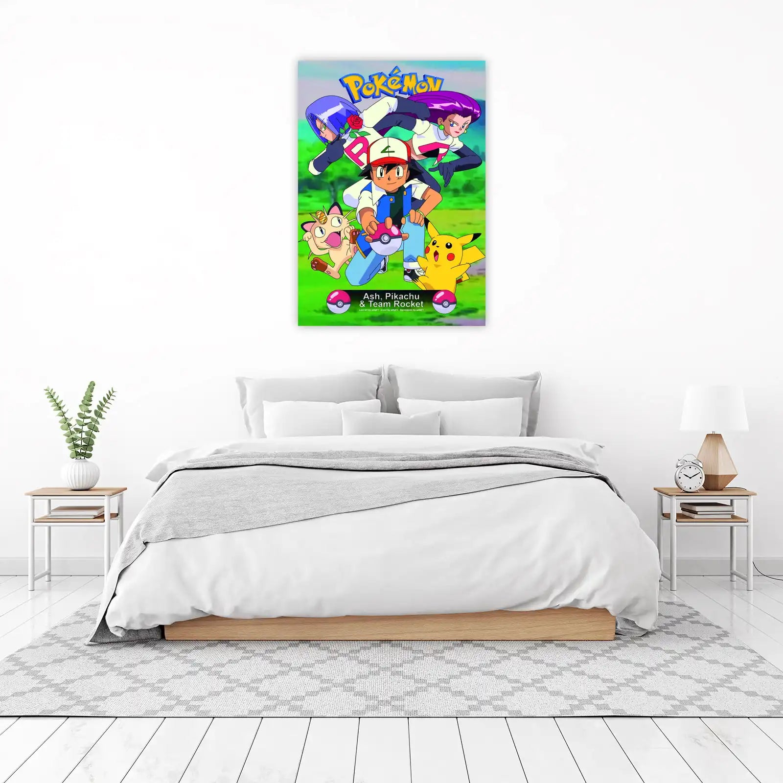 Iconic Ash, Pikachu & Team Rocket Wall Art