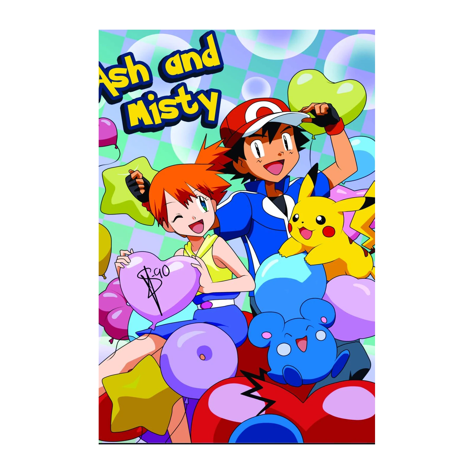 Ash & Misty Pokémon Adventure Wall Art
