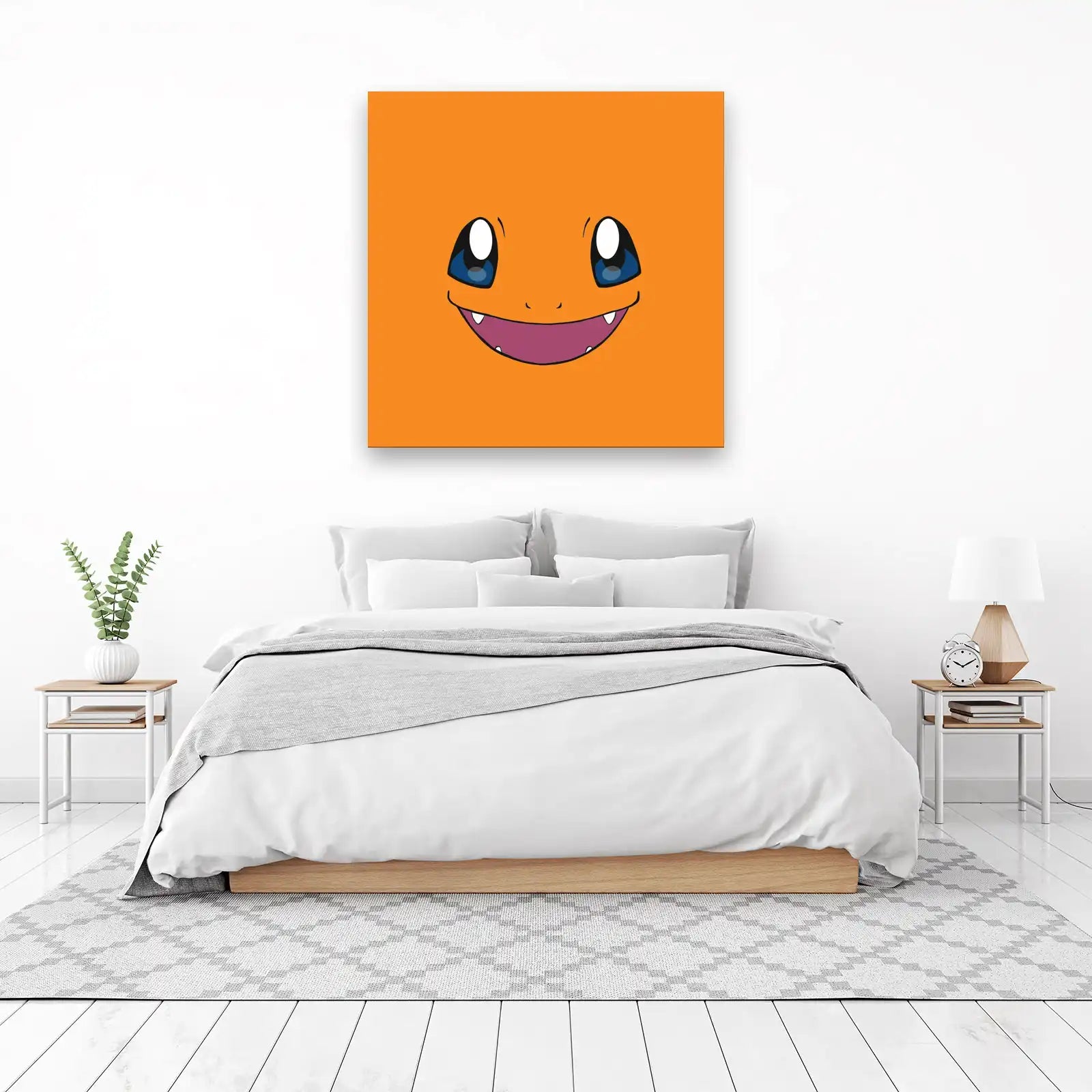Cute Charmander Face Wall Art