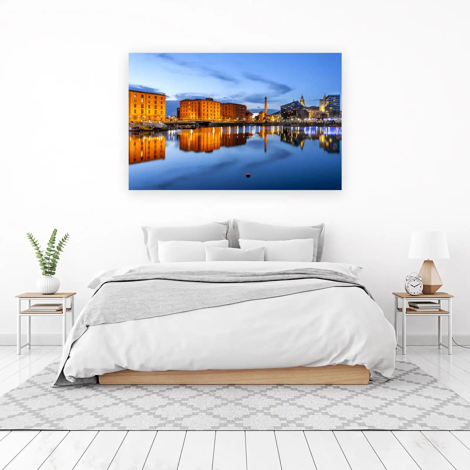 Liverpool Waterfront Dusk Wall Art
