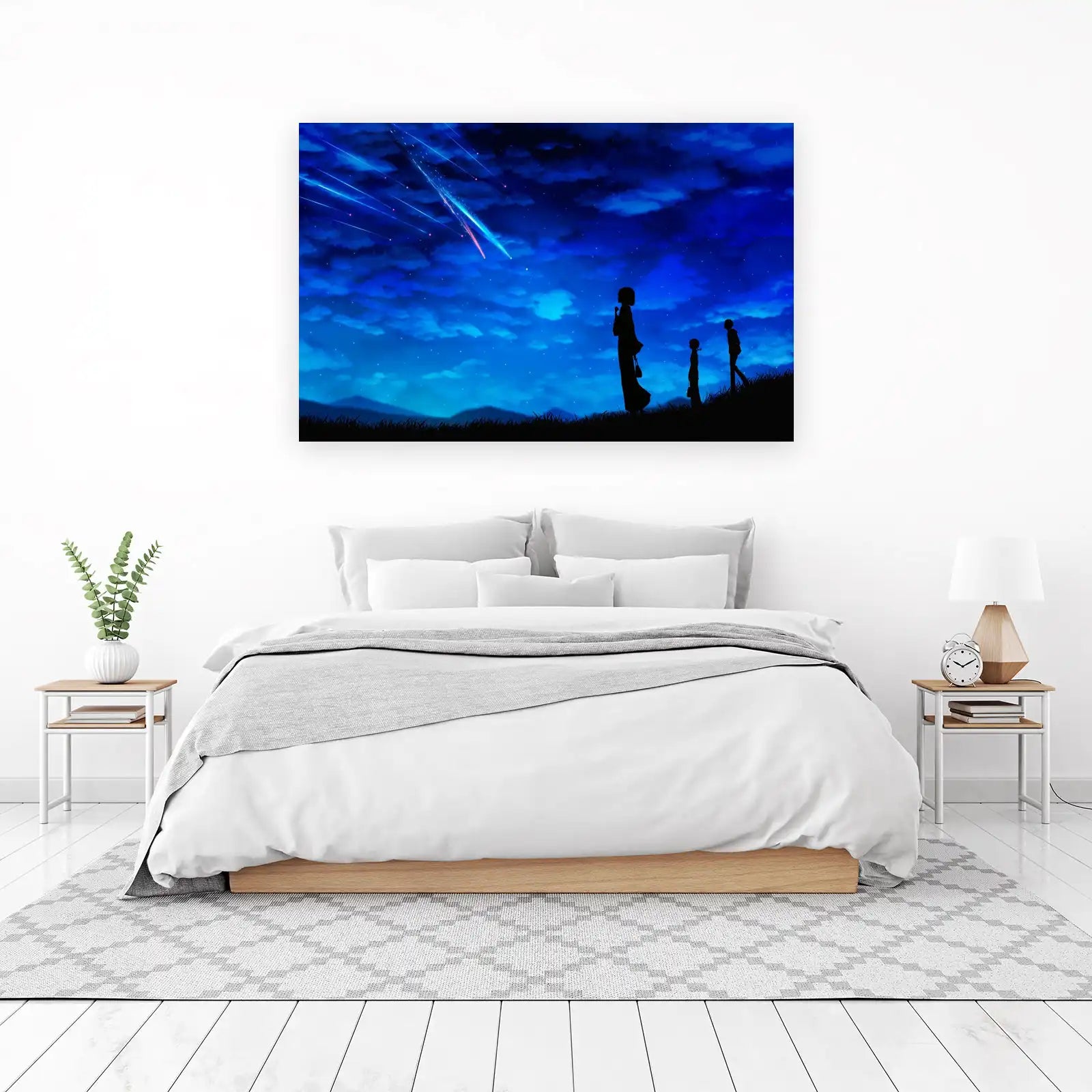 Magical Night Sky Meteor Shower Wall Art