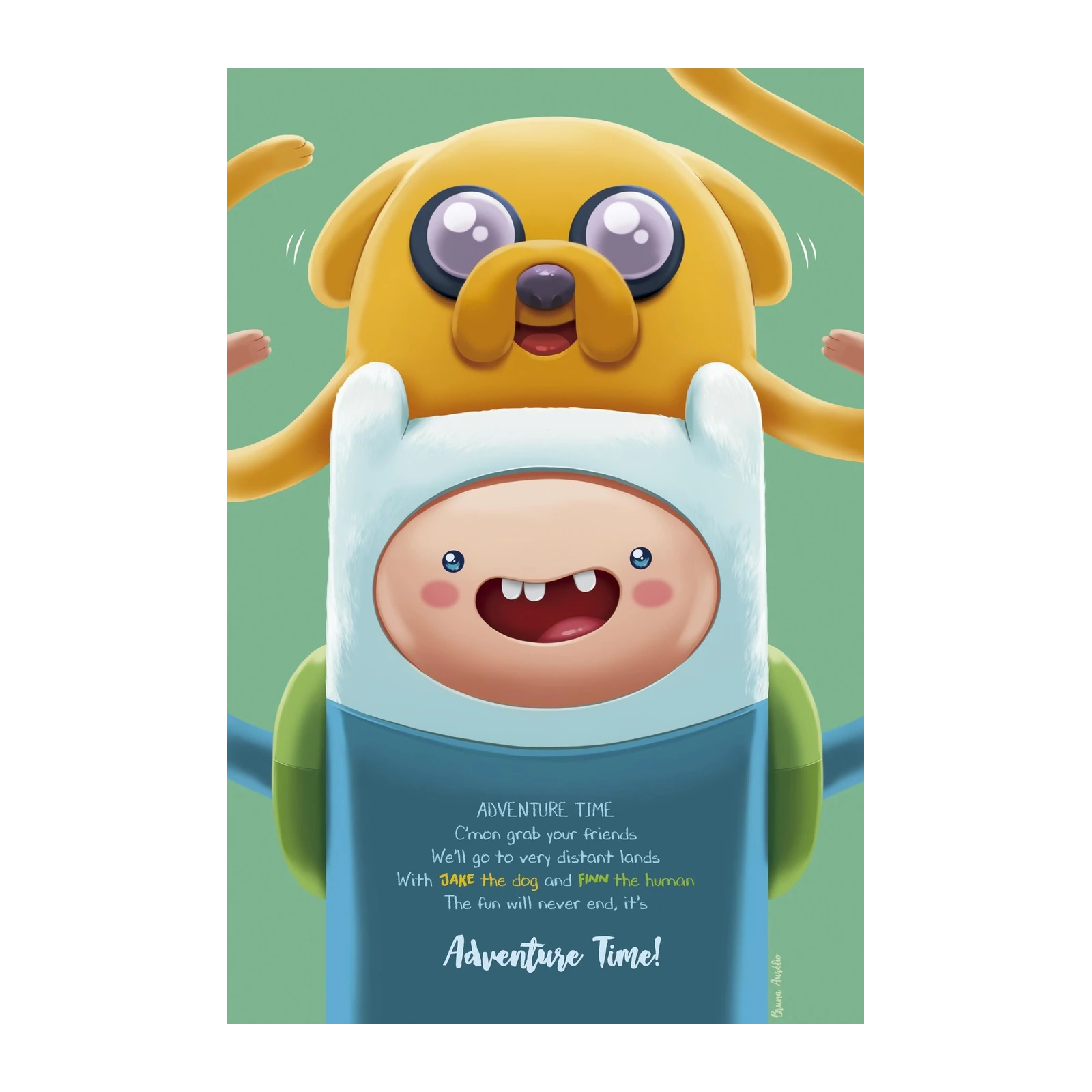 Adventure Time Finn & Jake Wall Art