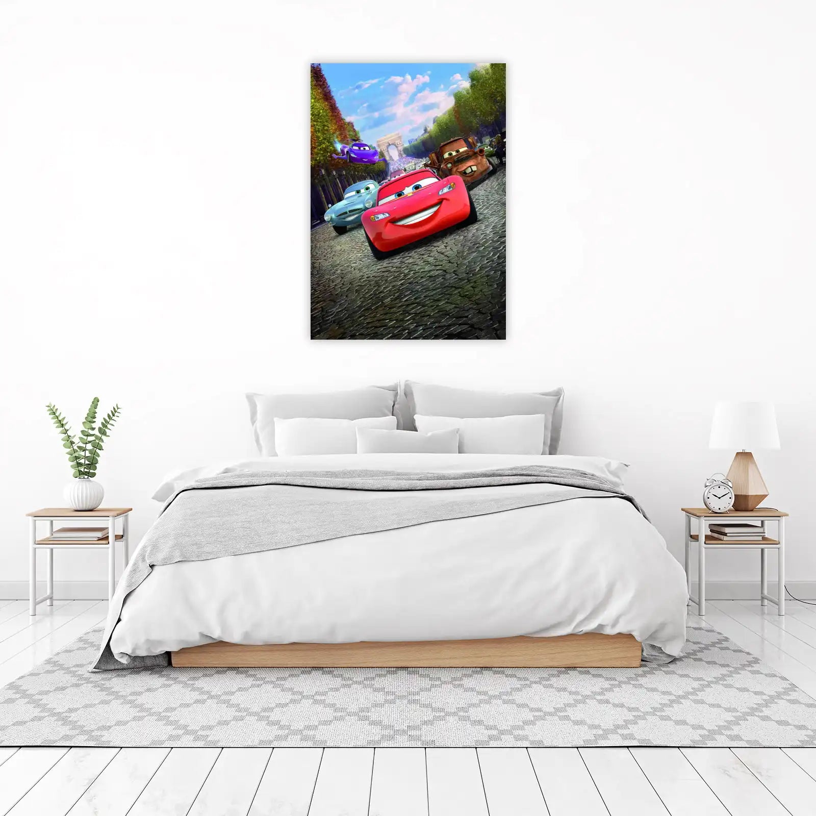 Cars Paris Adventure Lightning McQueen Wall Art