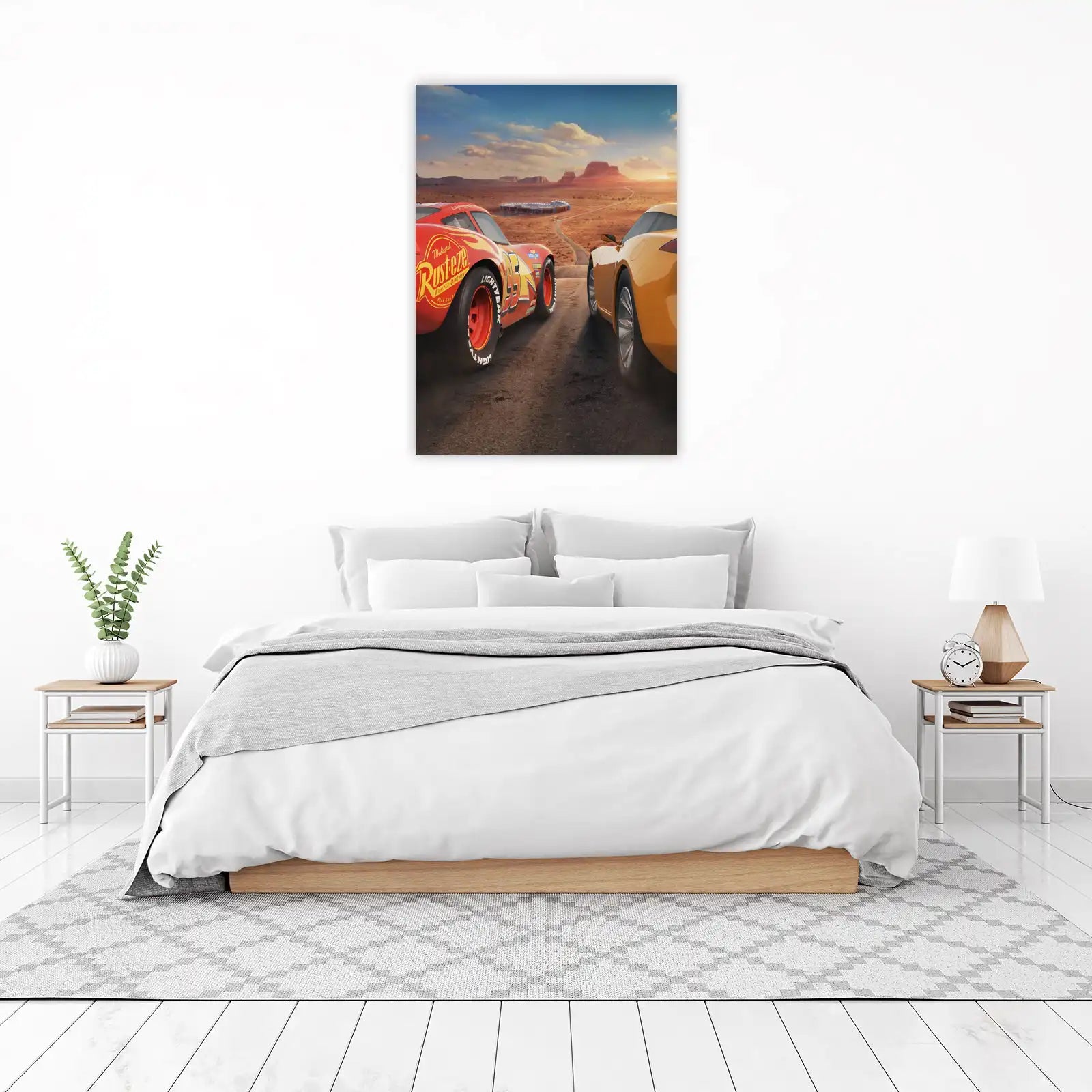 Lightning McQueen Desert Race Wall Art