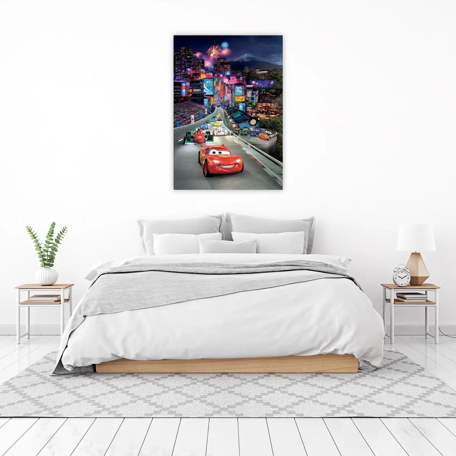 Lightning McQueen Tokyo Race Wall Art