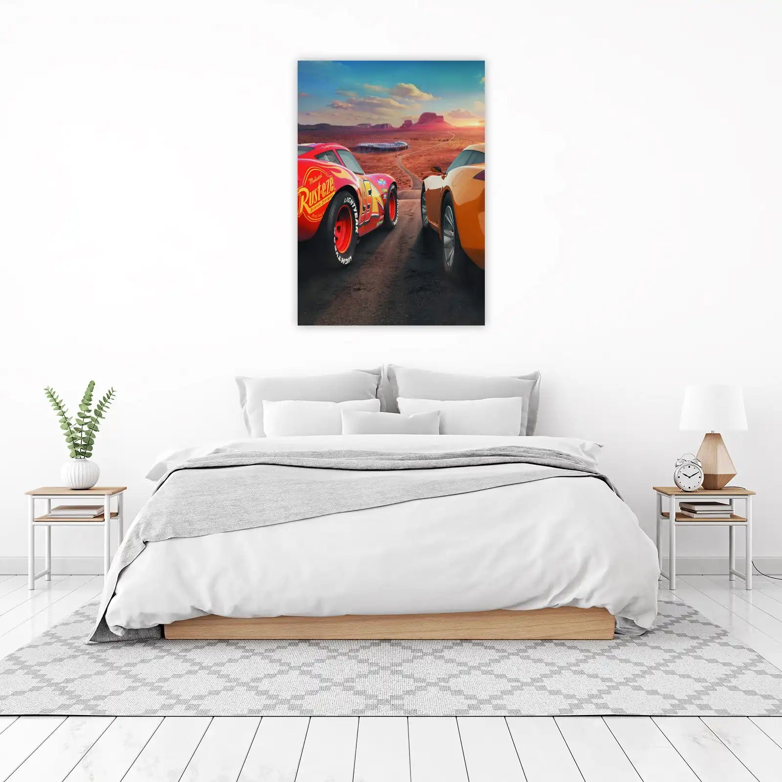 Lightning McQueen Desert Race Wall Art