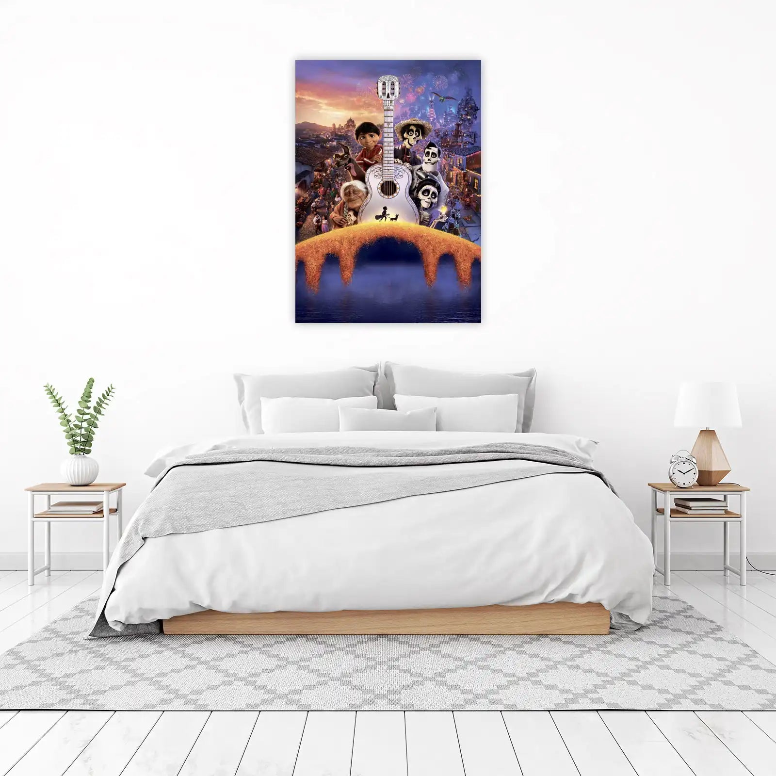 Vibrant Coco Guitar & Family Wall Art