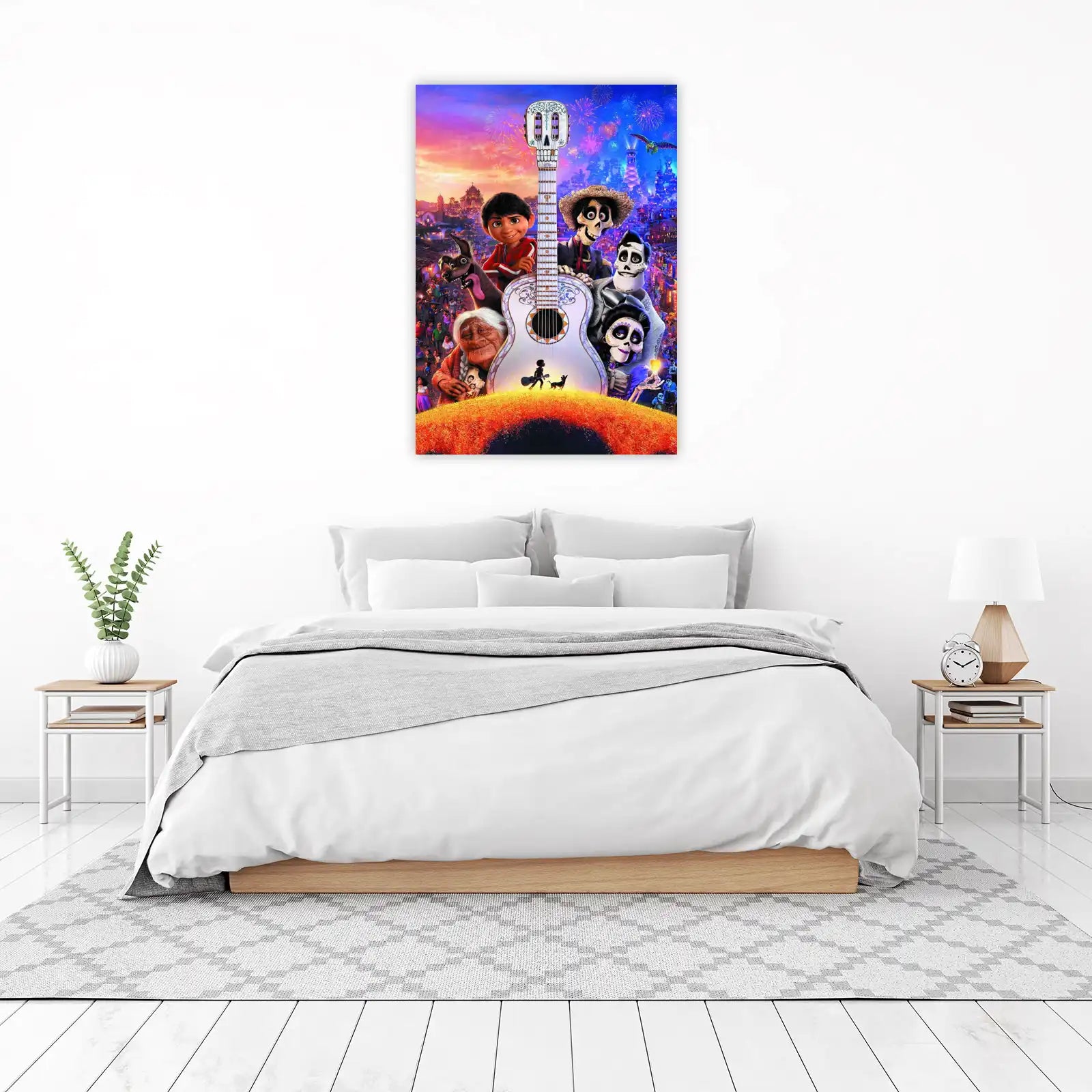 Coco Movie Guitar Skull Wall Art
