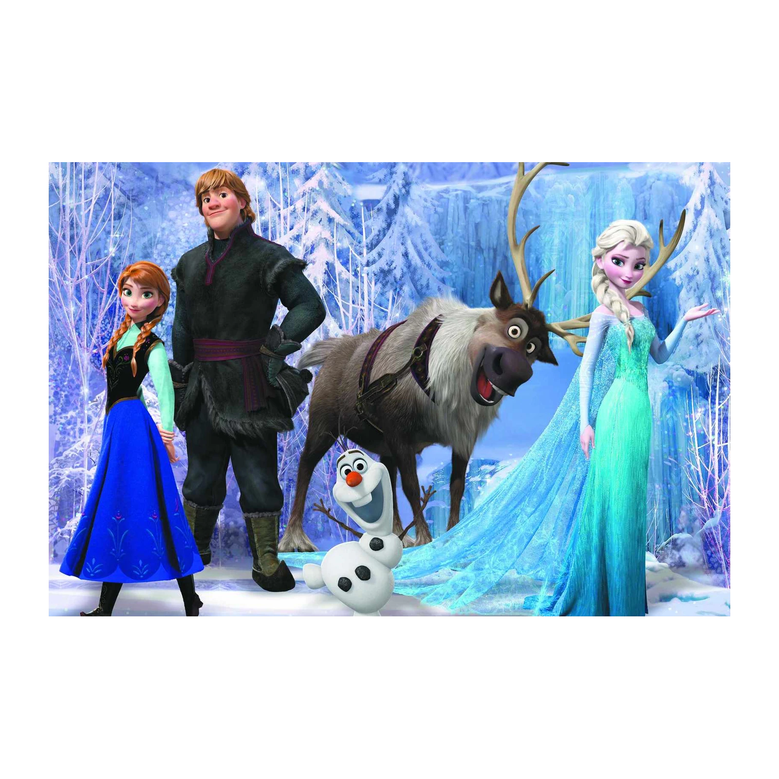 Disney Frozen Characters Snow Scene Wall Art