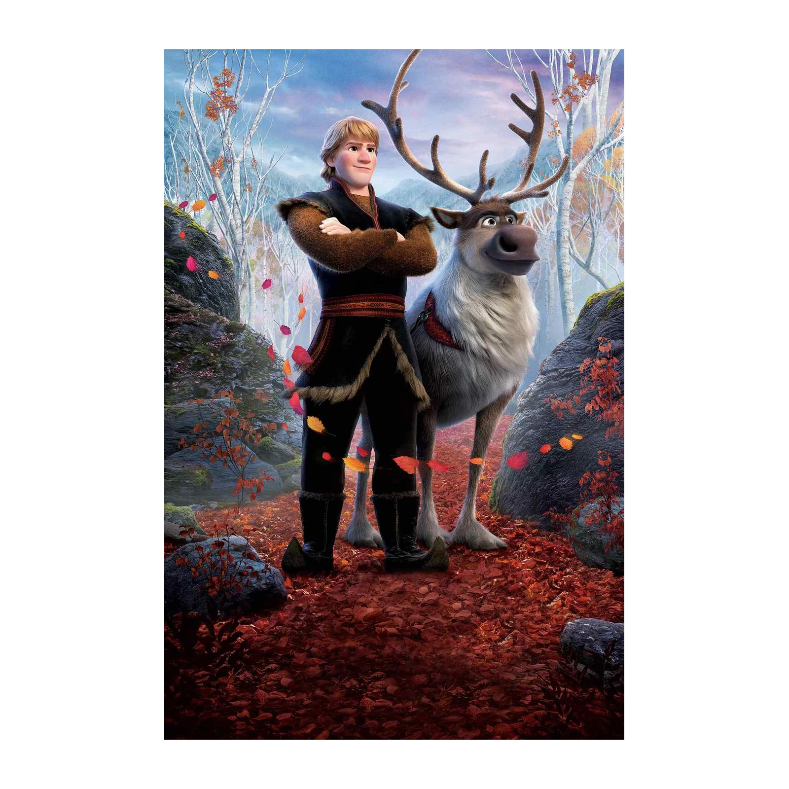 Kristoff & Sven Autumn Adventure Wall Art