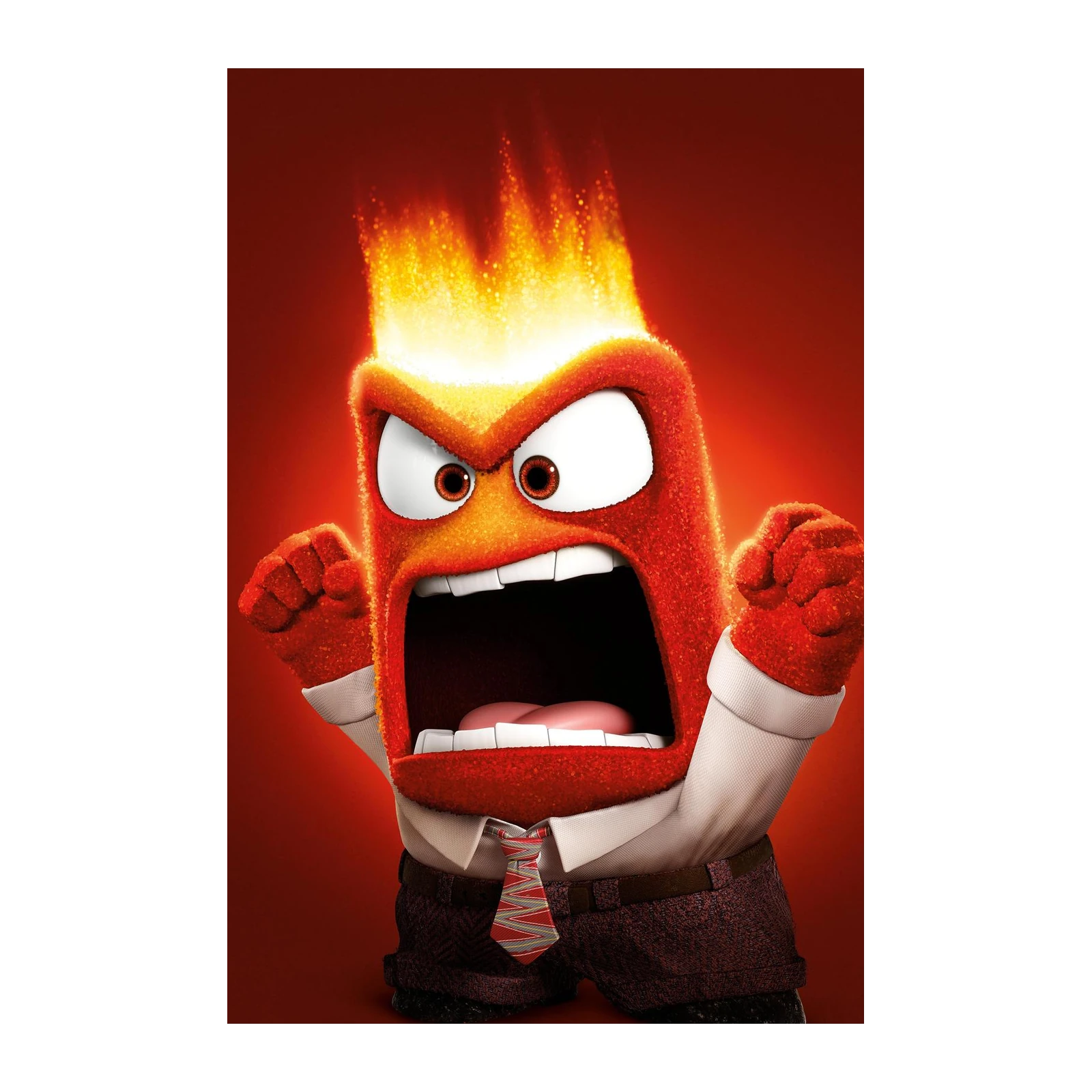 Fiery Anger Character Wall Art Wall Art