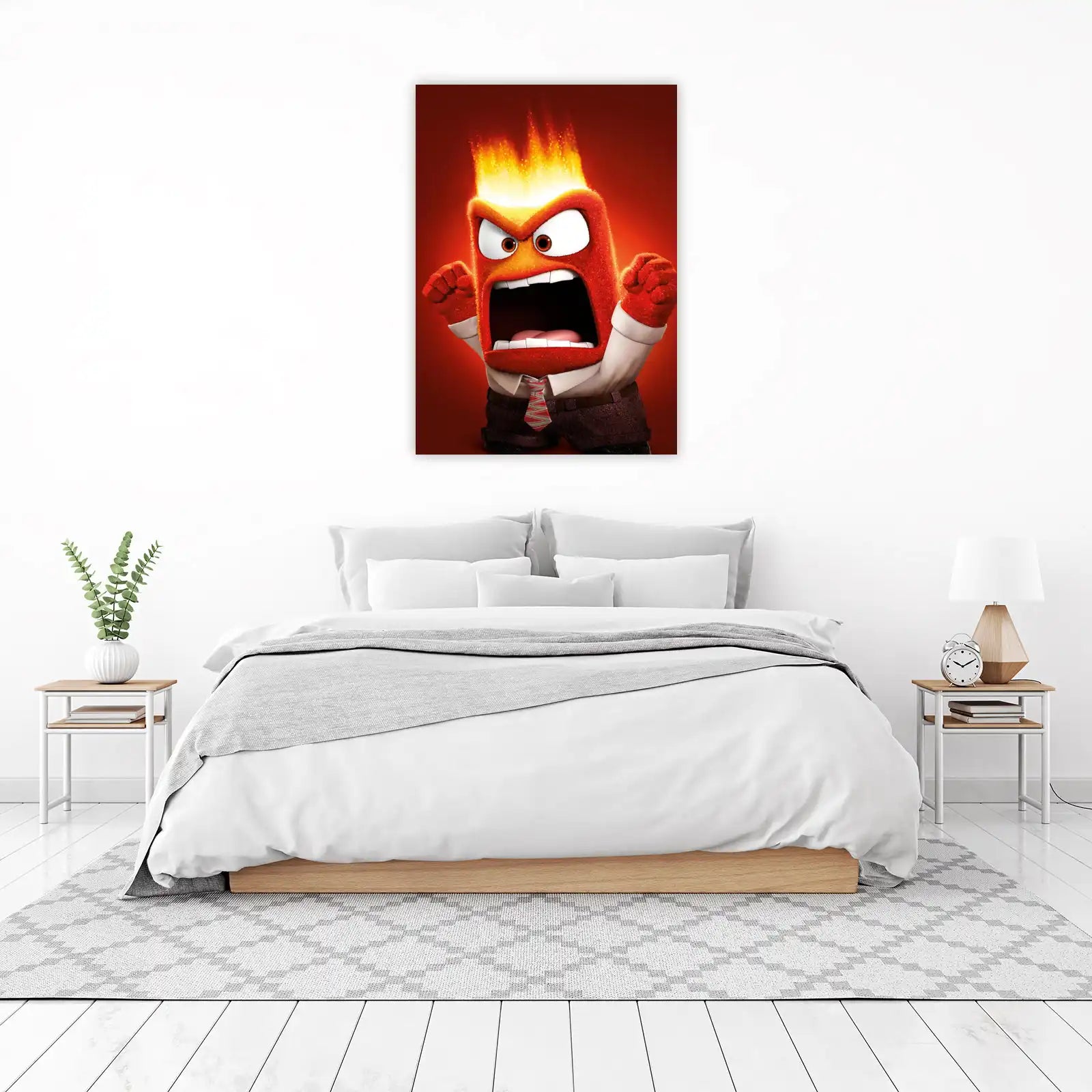 Fiery Anger Character Wall Art Wall Art