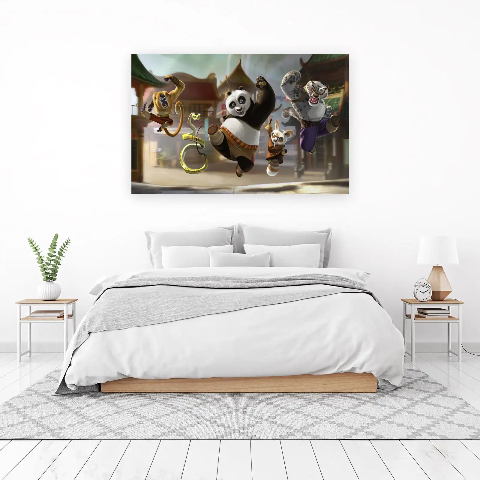 Kung Fu Panda Friends Action Wall Art