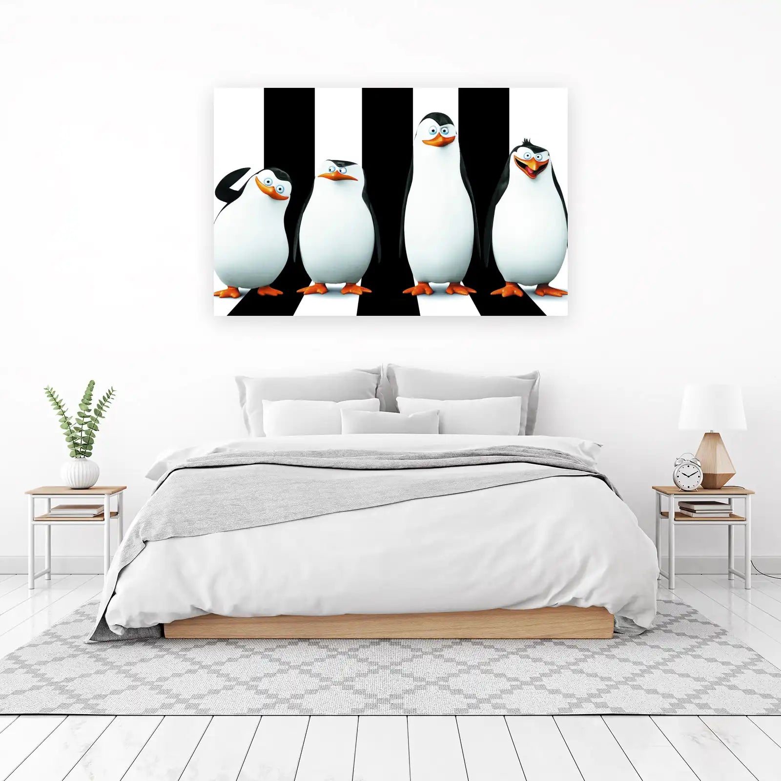 Quirky Penguin Crew Wall Art