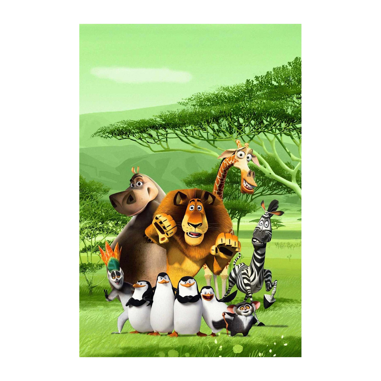 Madagascar Fun Friends Safari Wall Art