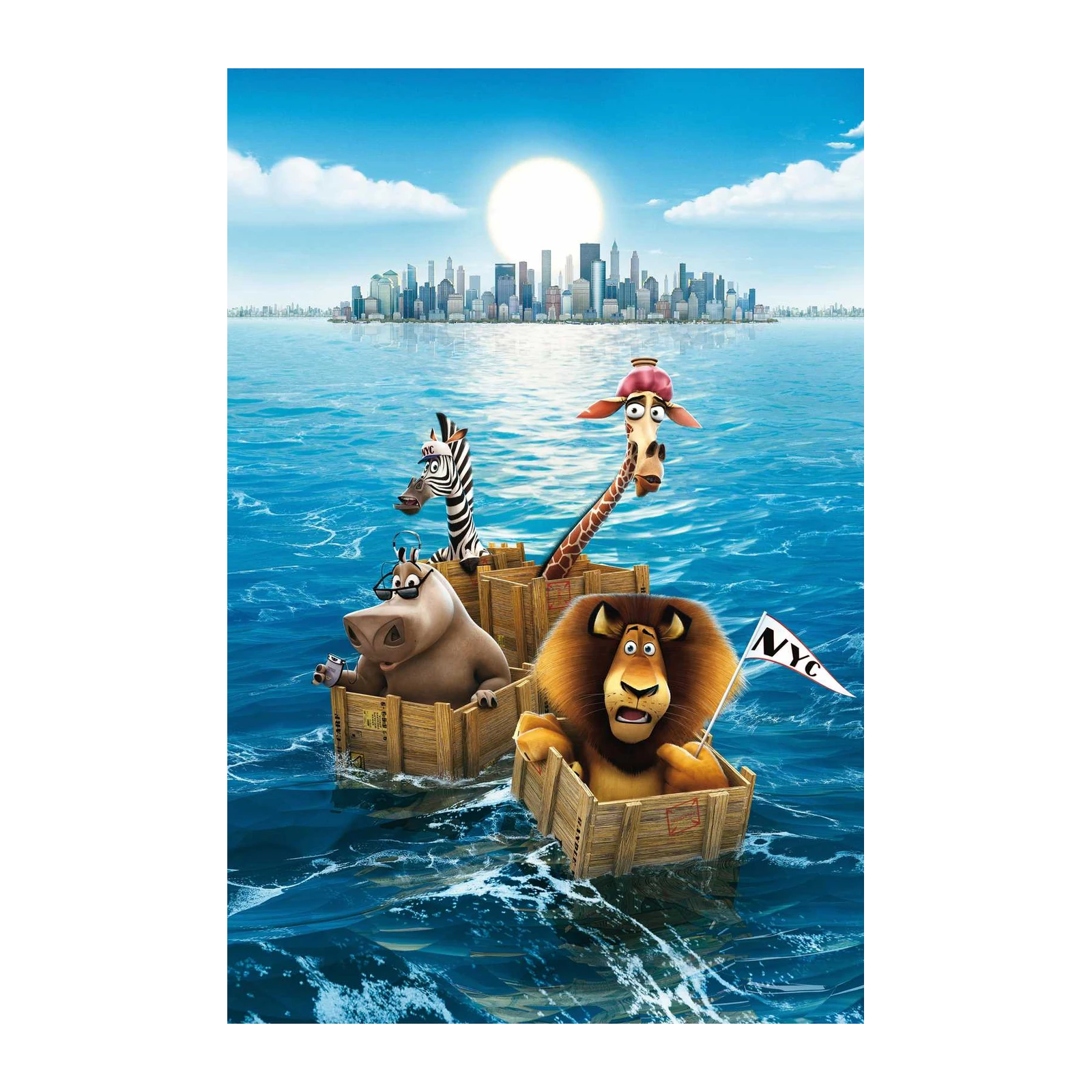 Madagascar Pals NYC Adventure Wall Art
