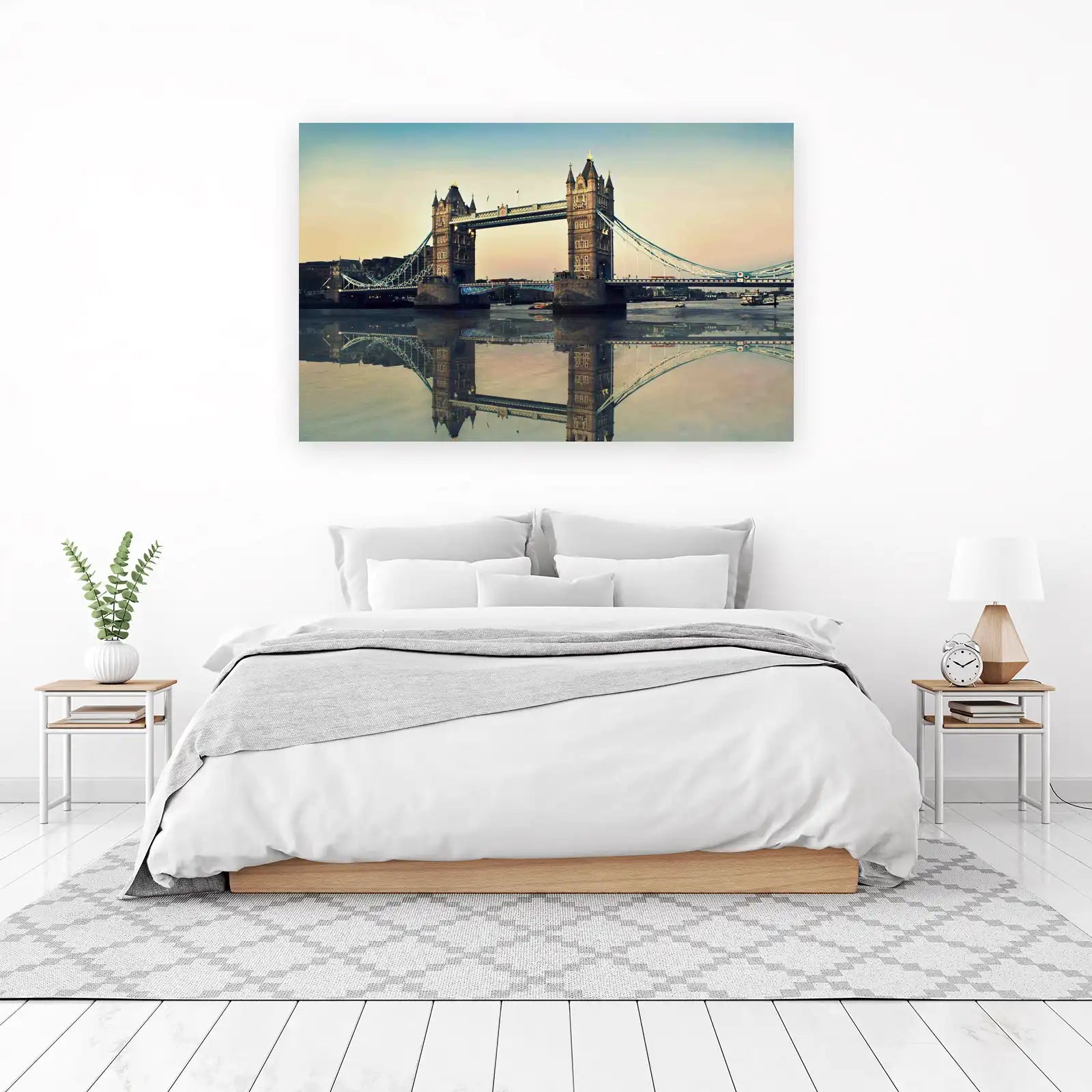 Iconic Tower Bridge London Reflection Wall Art