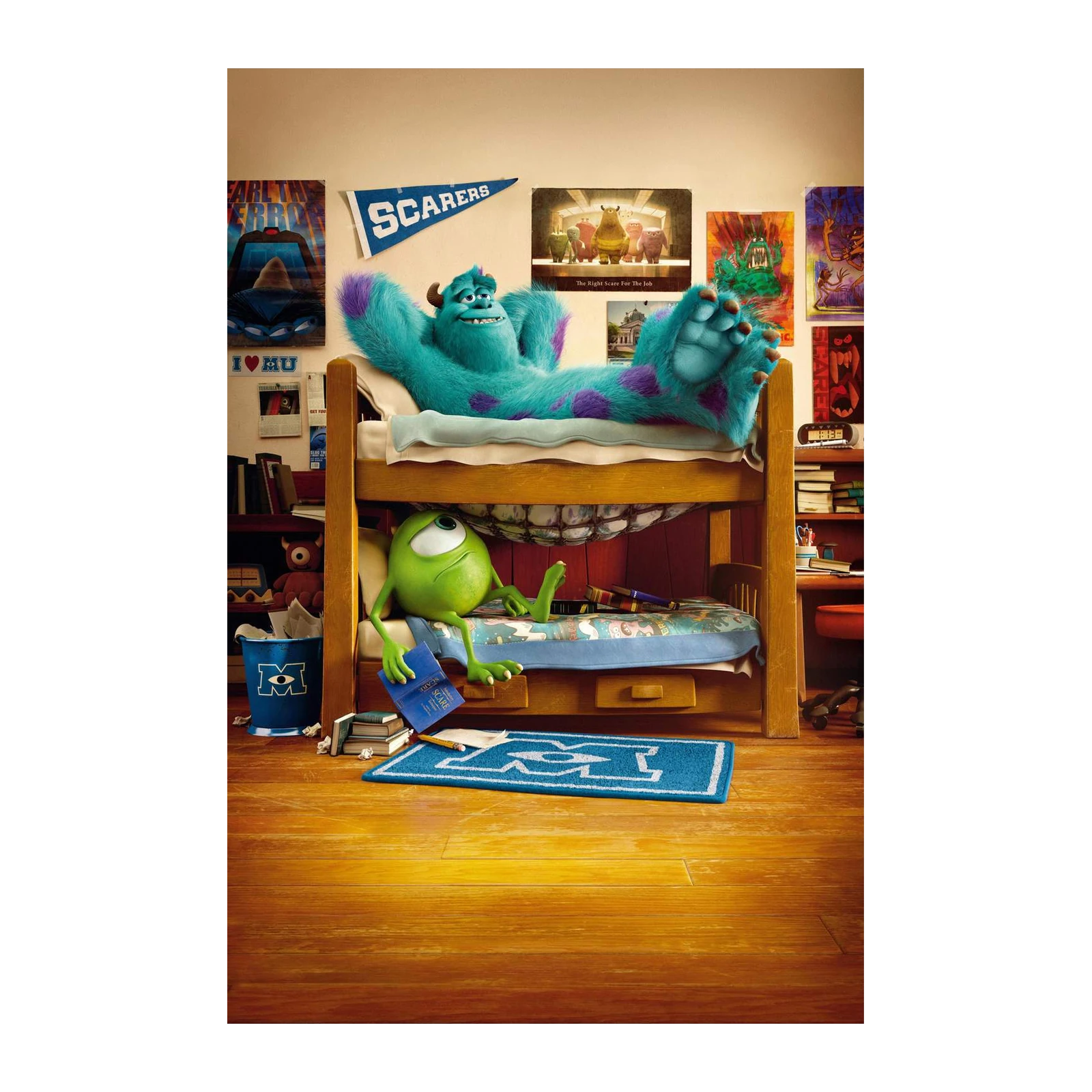 Monsters University Sully & Mike Campus Wall Art
