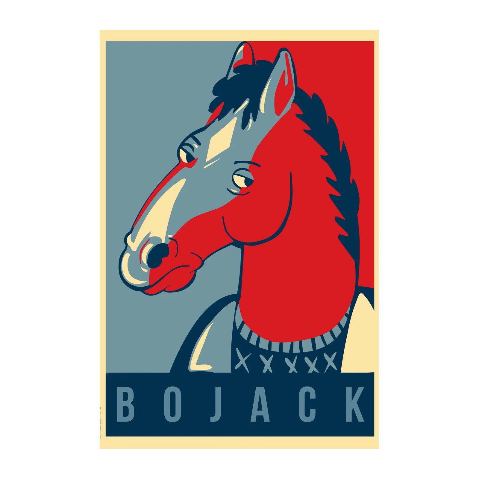 BoJack Horseman Obama Style Wall Art