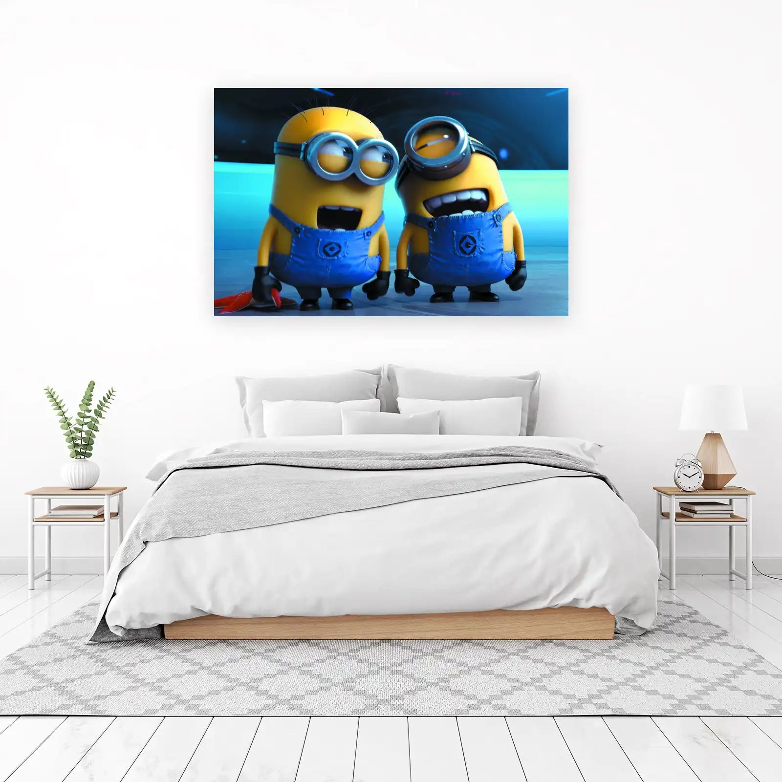 Playful Minions Duo Wall Art