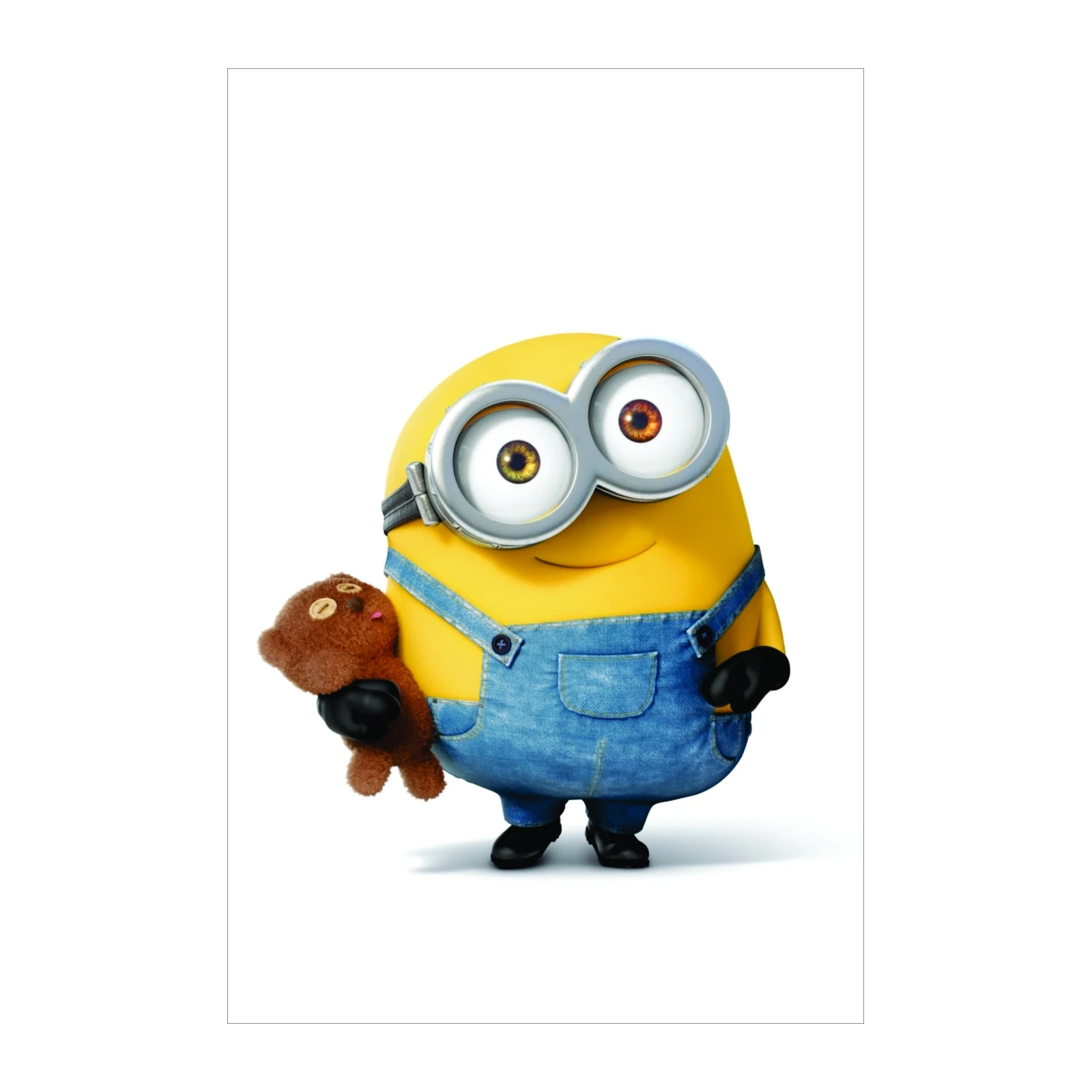 Adorable Minion with Teddy Bear Wall Art