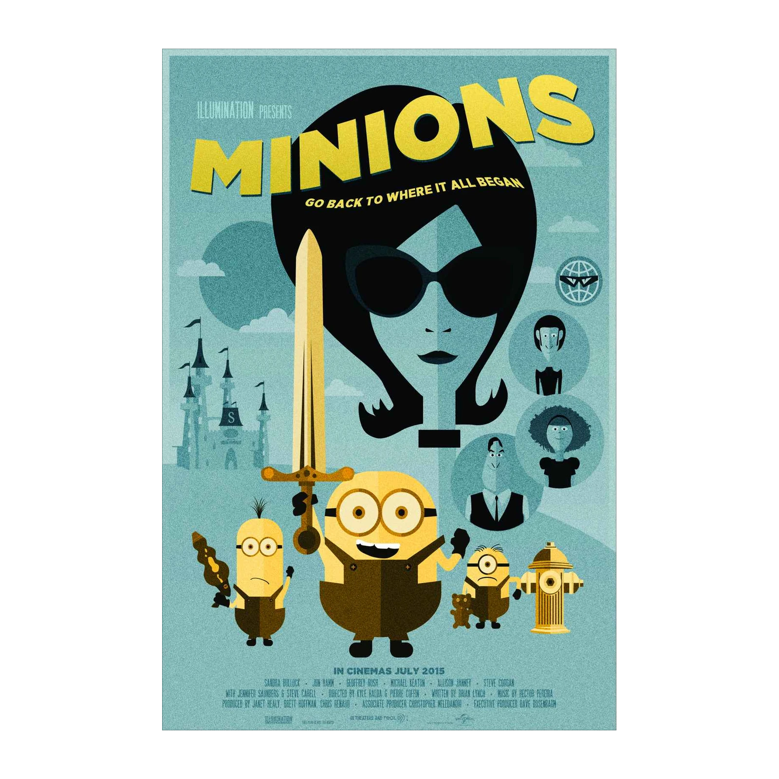 Minions Movie Art "Go Back" Wall Art