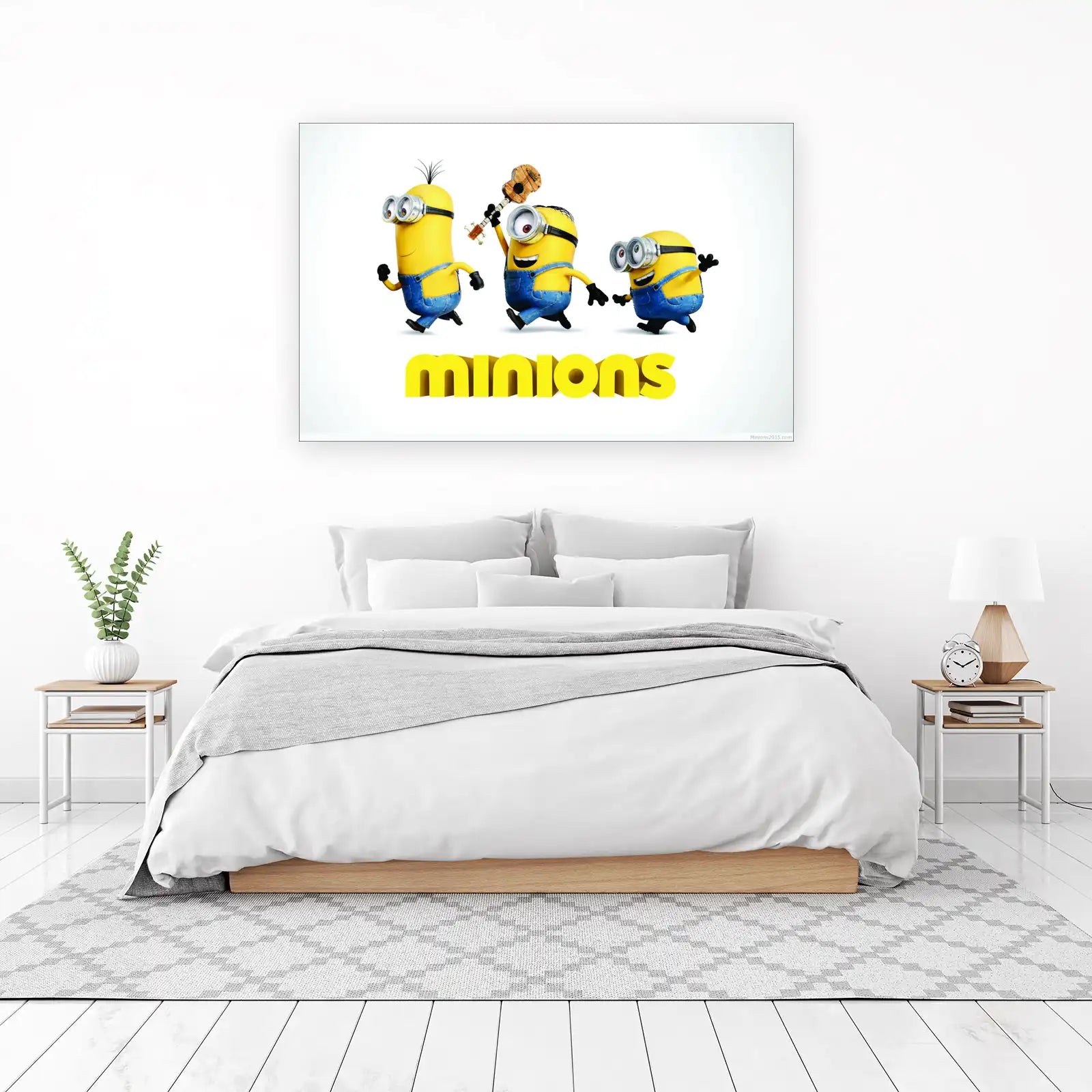 Happy Minions & Ukulele Wall Art