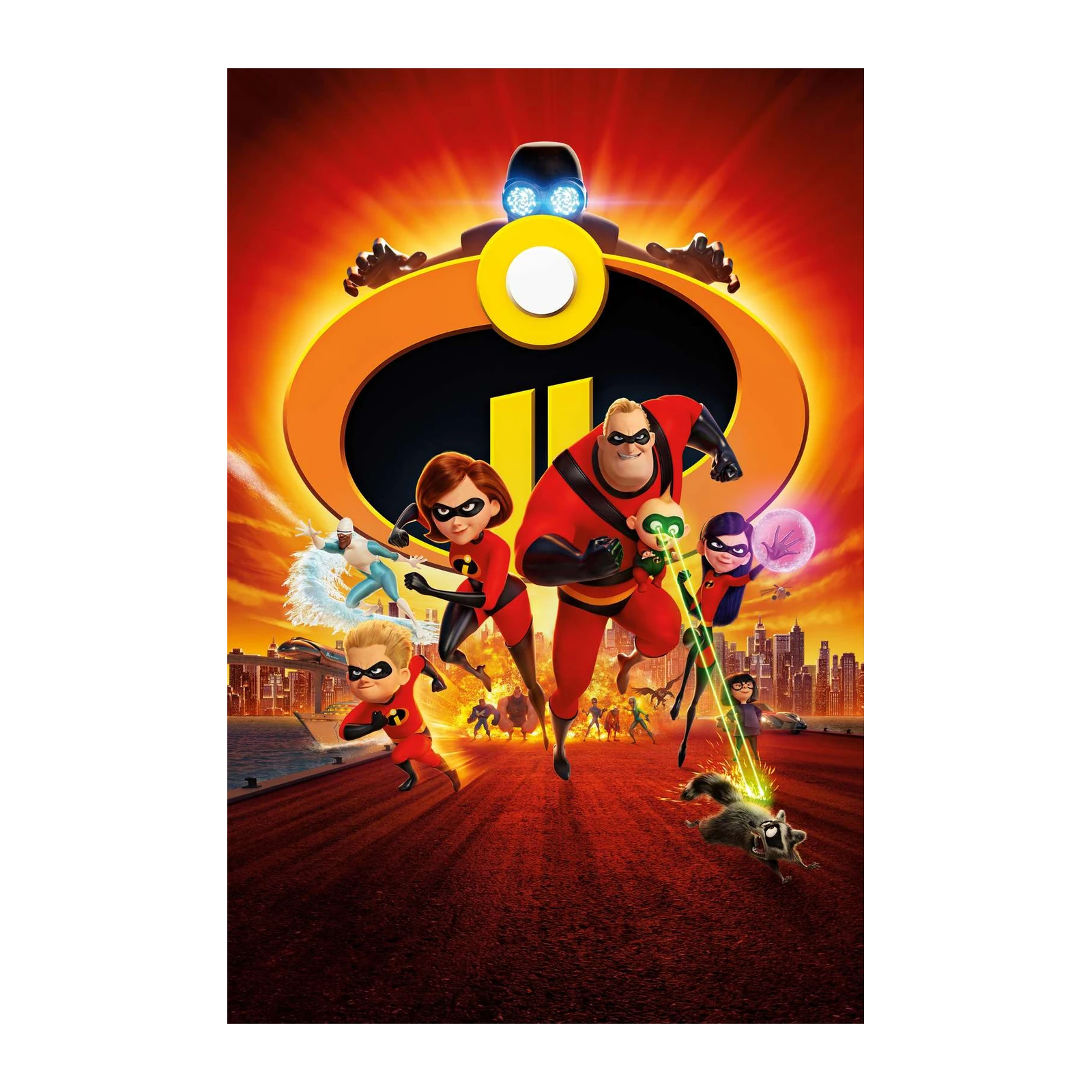 Incredibles 2 Family Action Wall Art