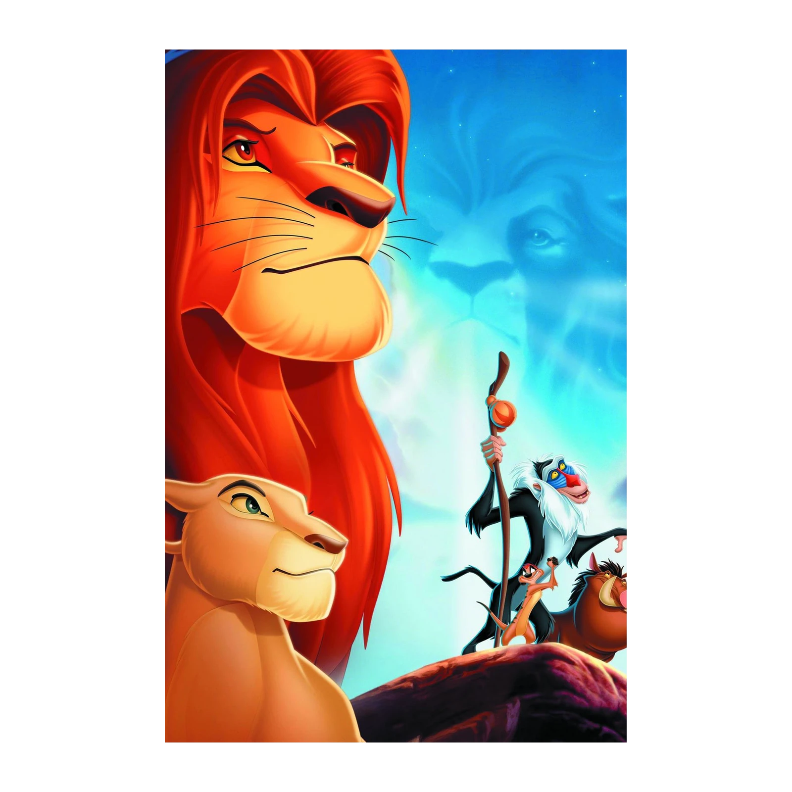 Majestic Lion King Characters Wall Art