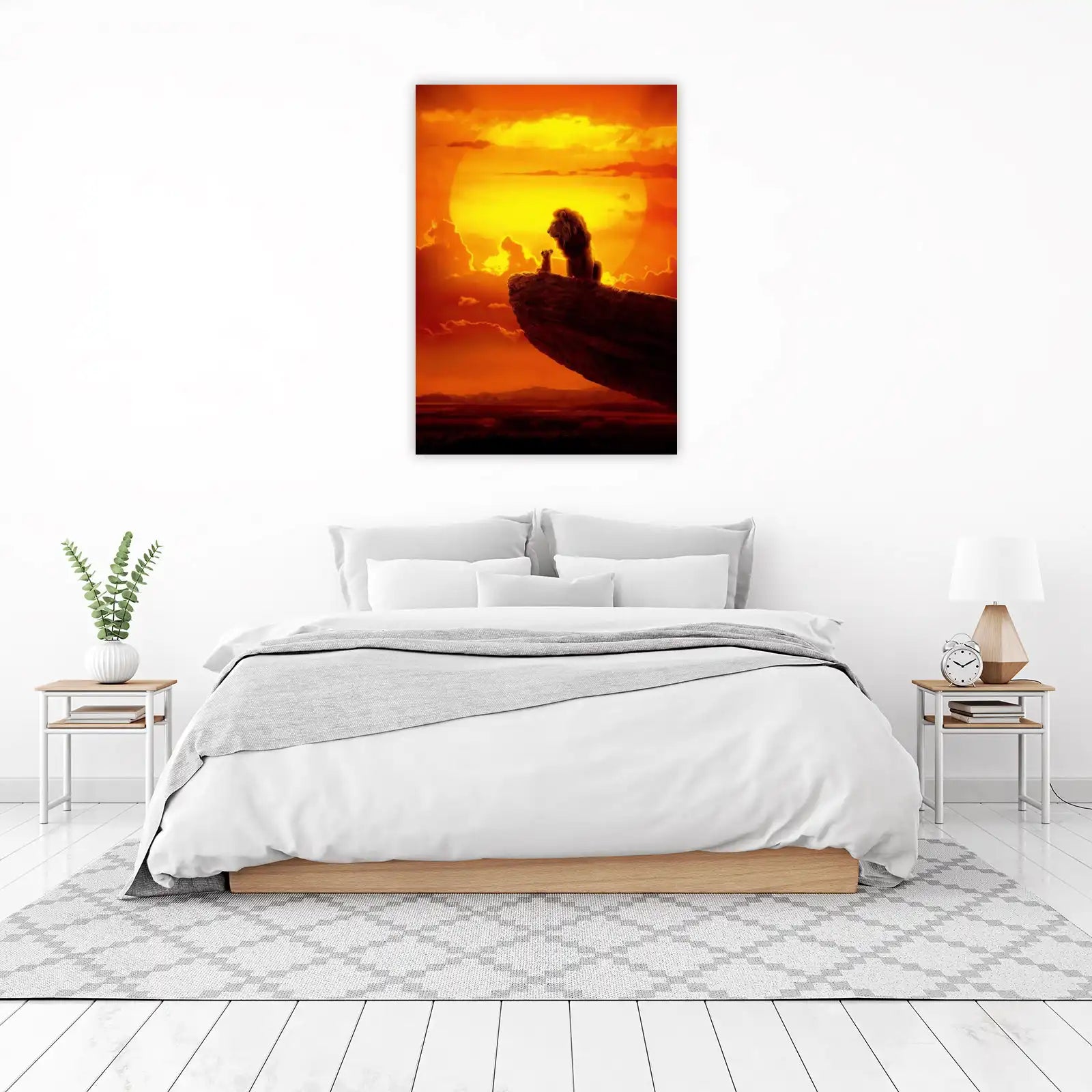 Lion King Sunset Pride Rock Wall Art