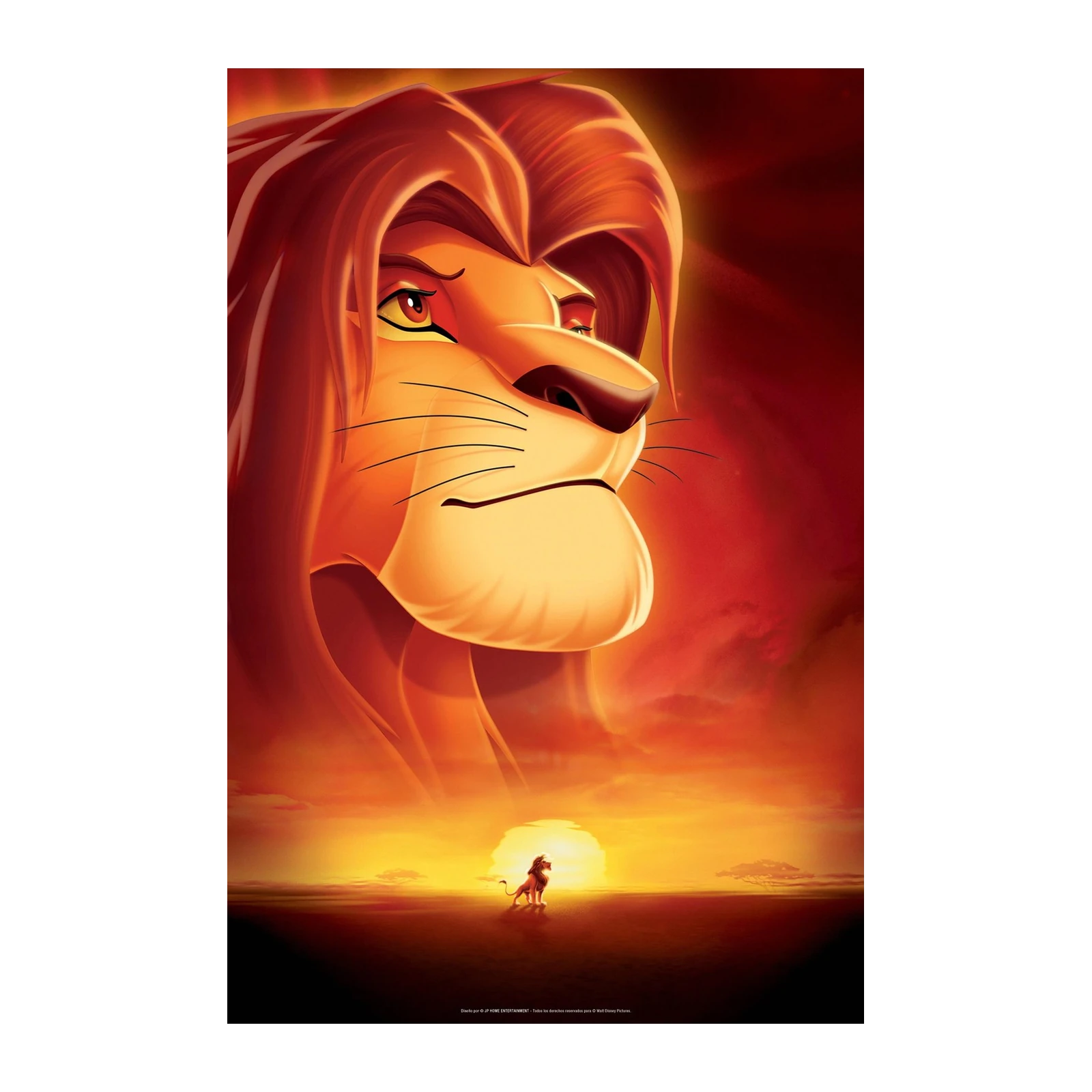 Majestic Simba Sunset Wall Art