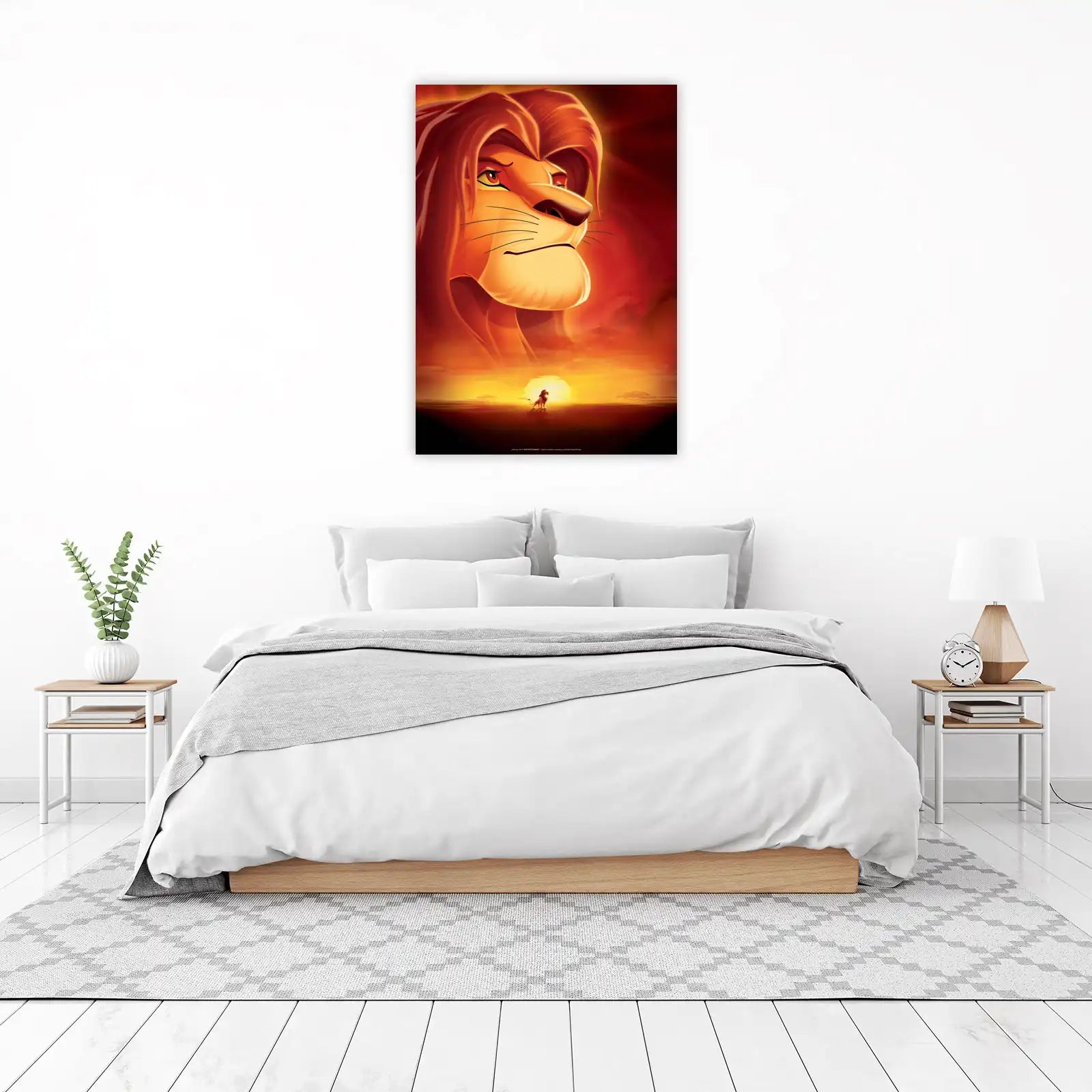 Majestic Simba Sunset Wall Art
