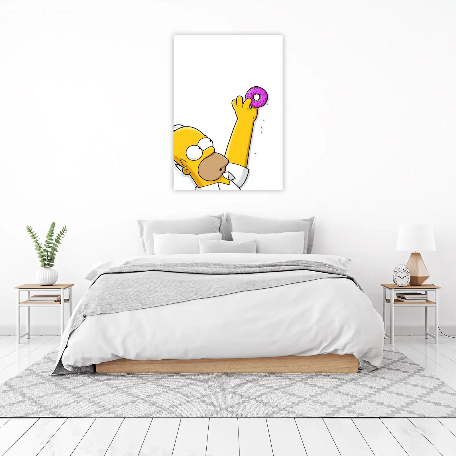 Homer Simpson Donut Love Wall Art