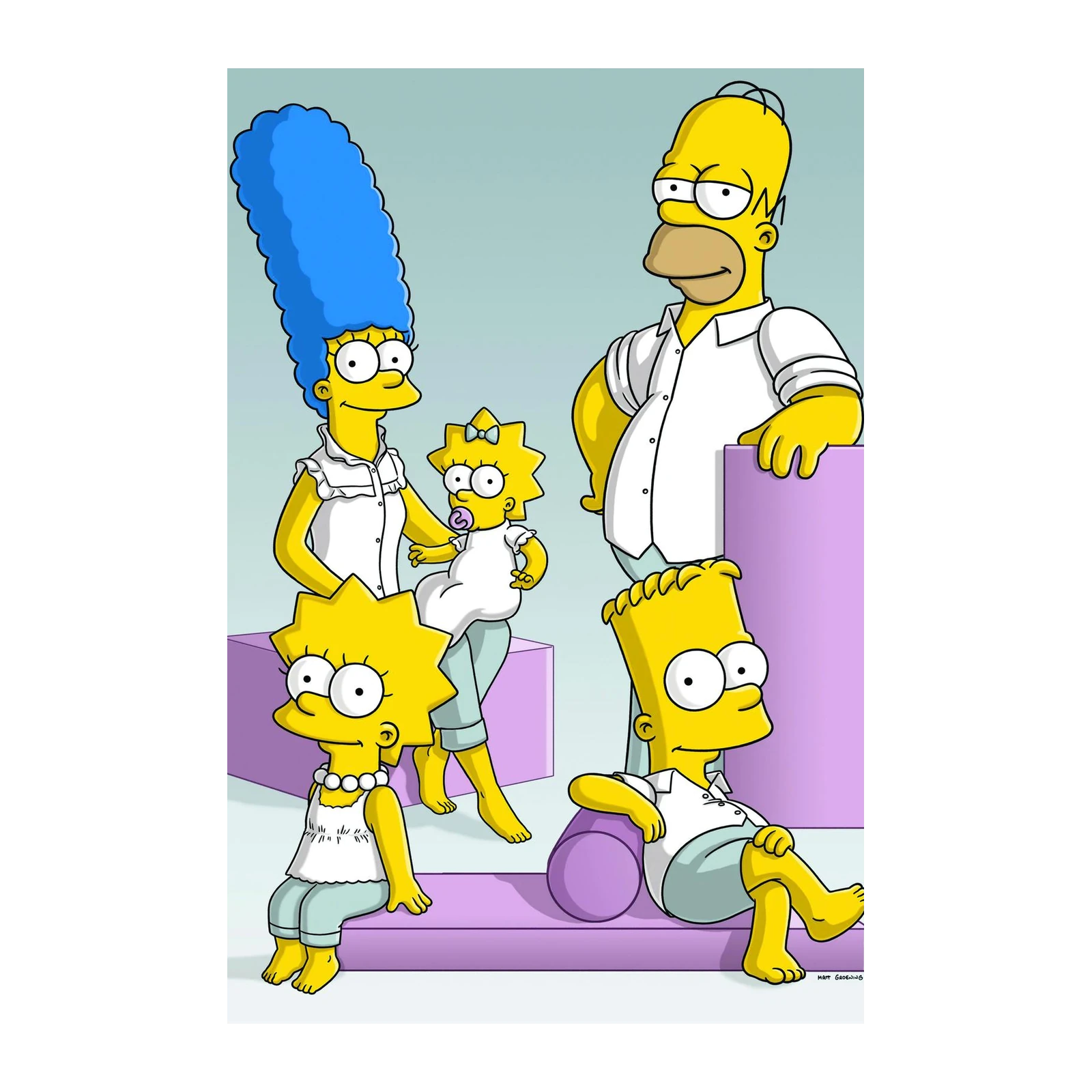 The Simpsons Family Portrait Wall Art