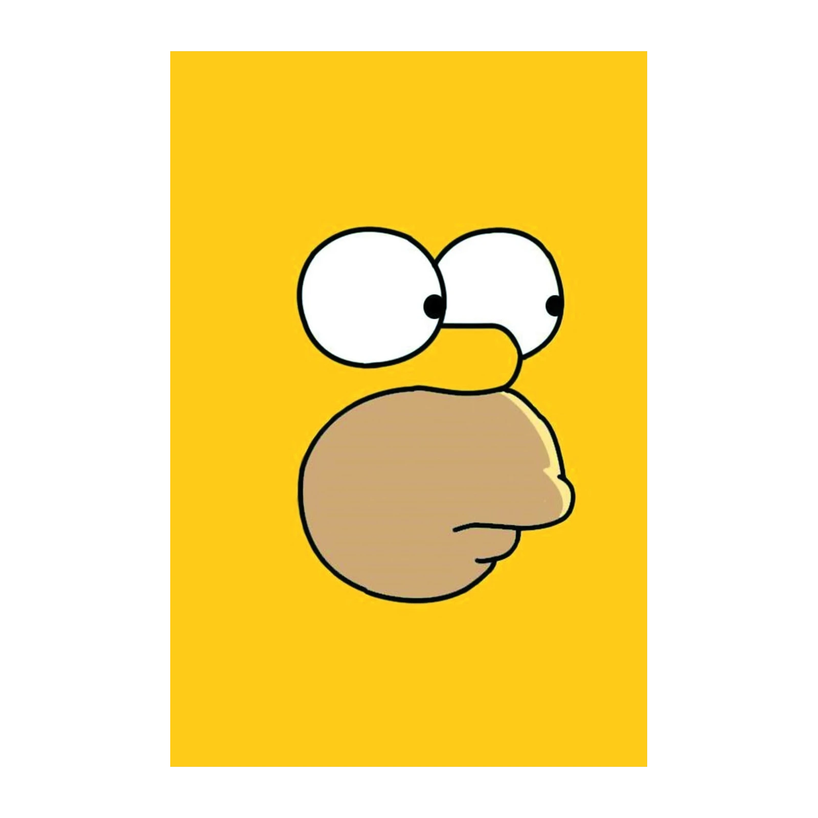 Iconic Homer Simpson Face Wall Art