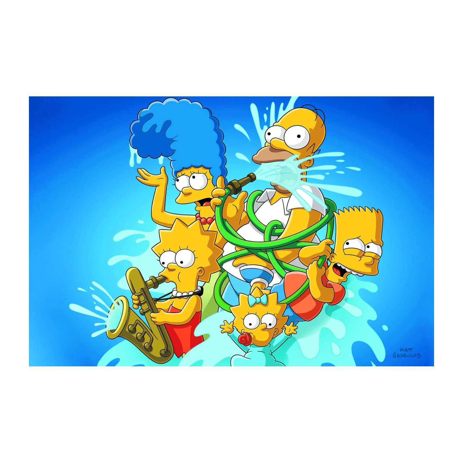 The Simpsons Family Fun Wall Art