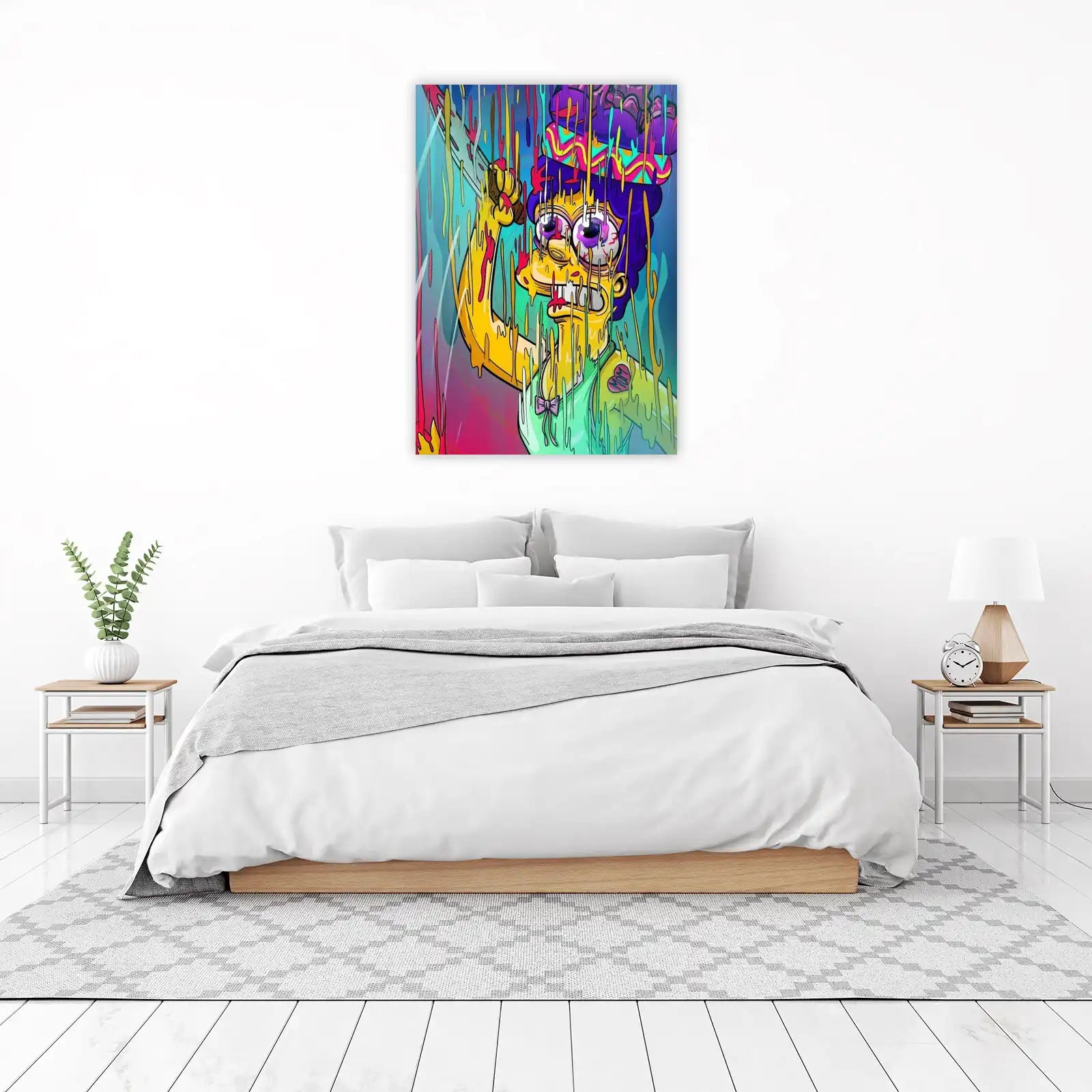 Psychedelic Melting Character Wall Art
