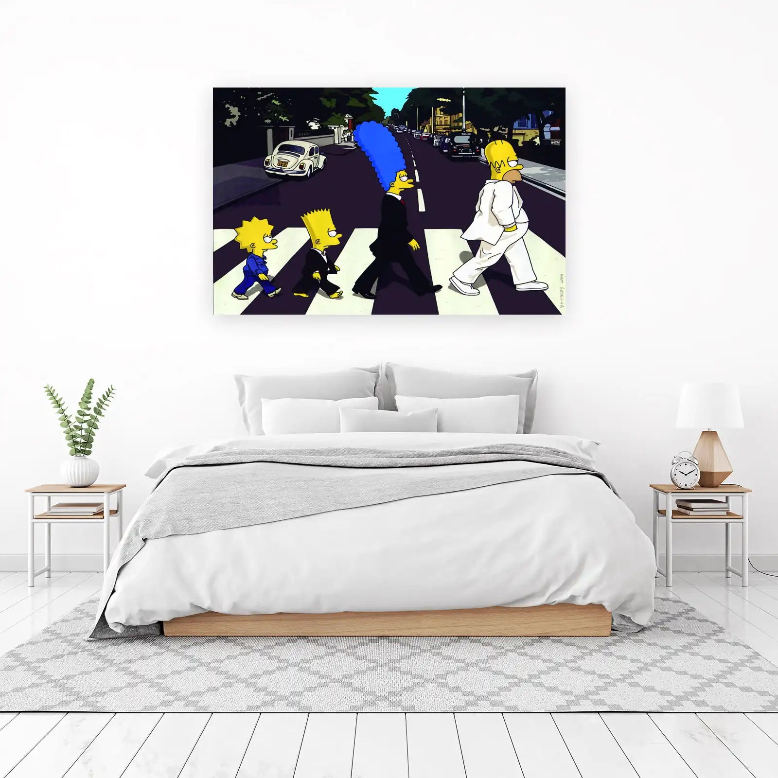 The Simpsons Abbey Road Wall Art