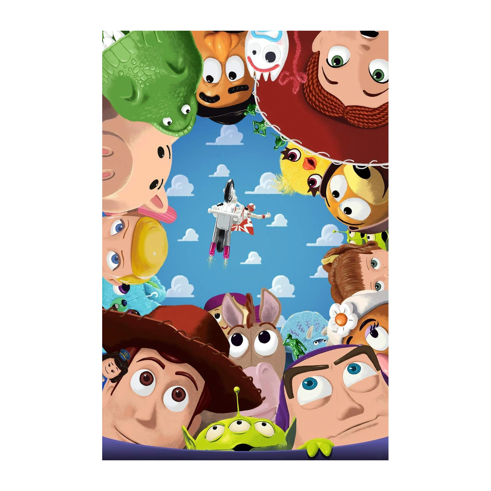 Toy Story Character Collage Wall Art
