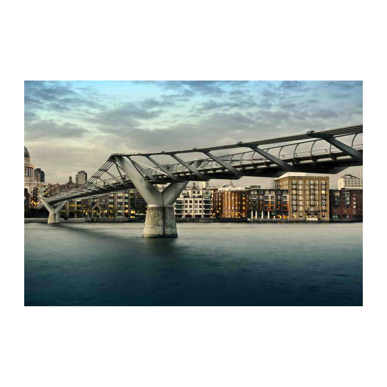 London Skyline Millennium Bridge Wall Art
