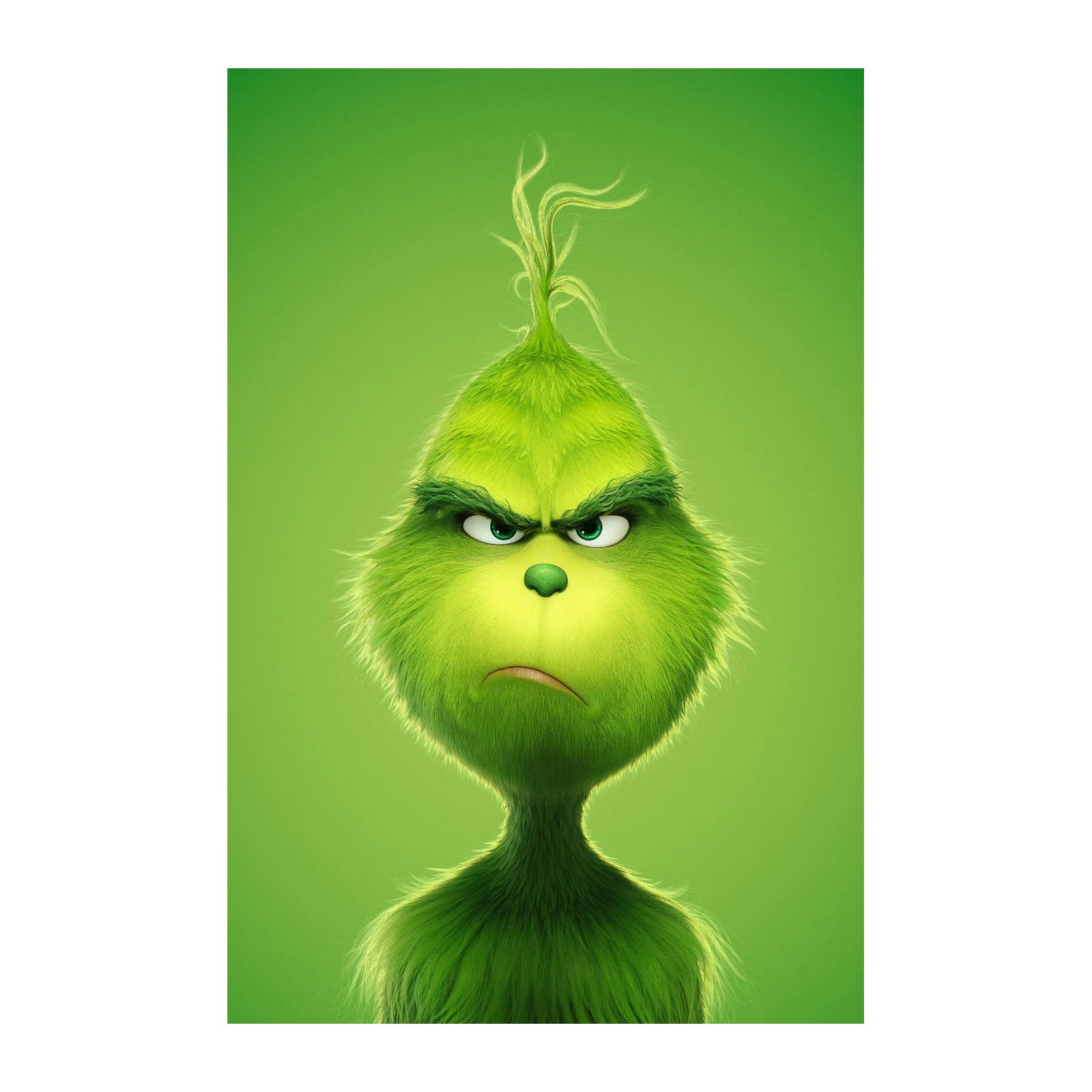 Grumpy Grinch Close-Up Wall Art