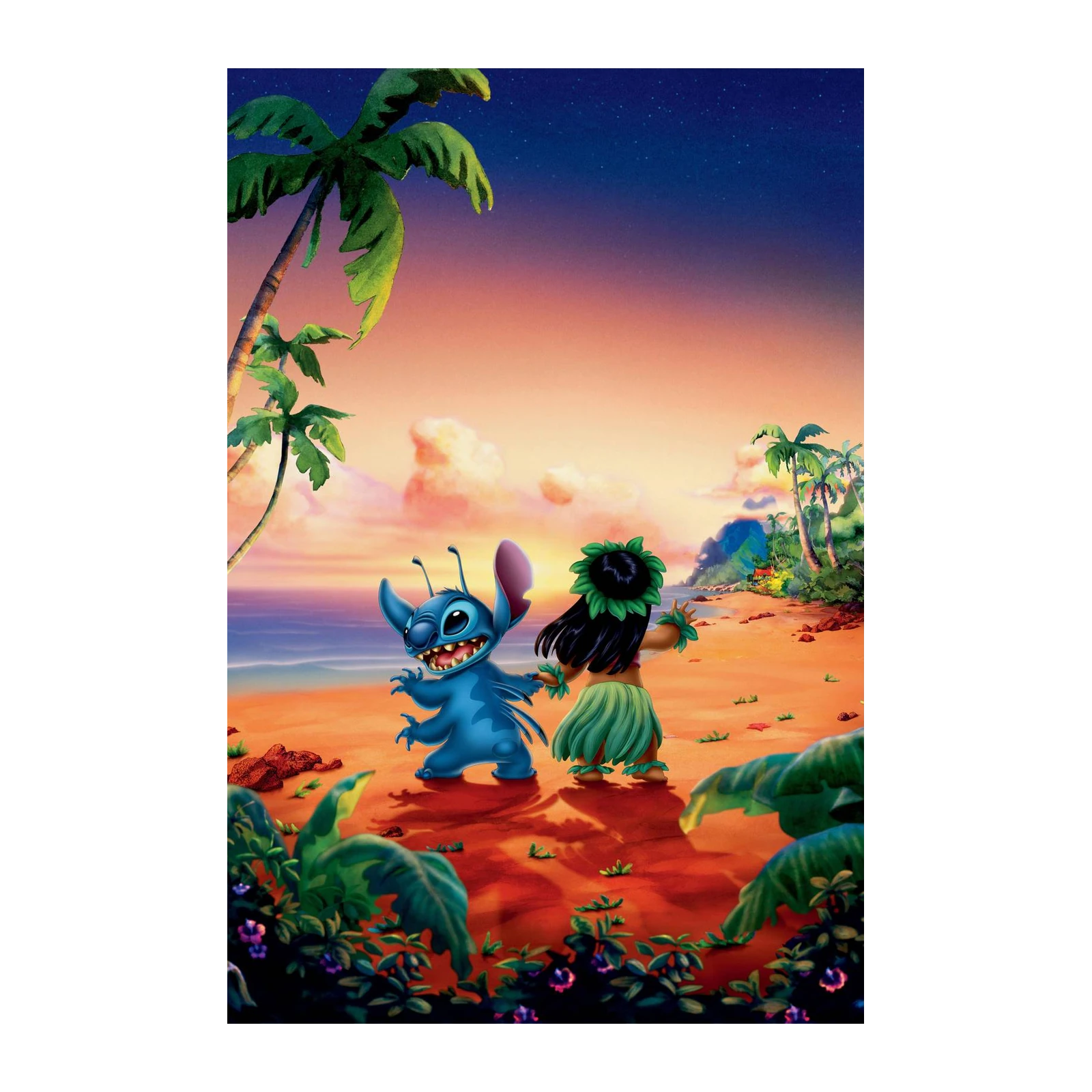 Lilo & Stitch Hawaiian Sunset Wall Art