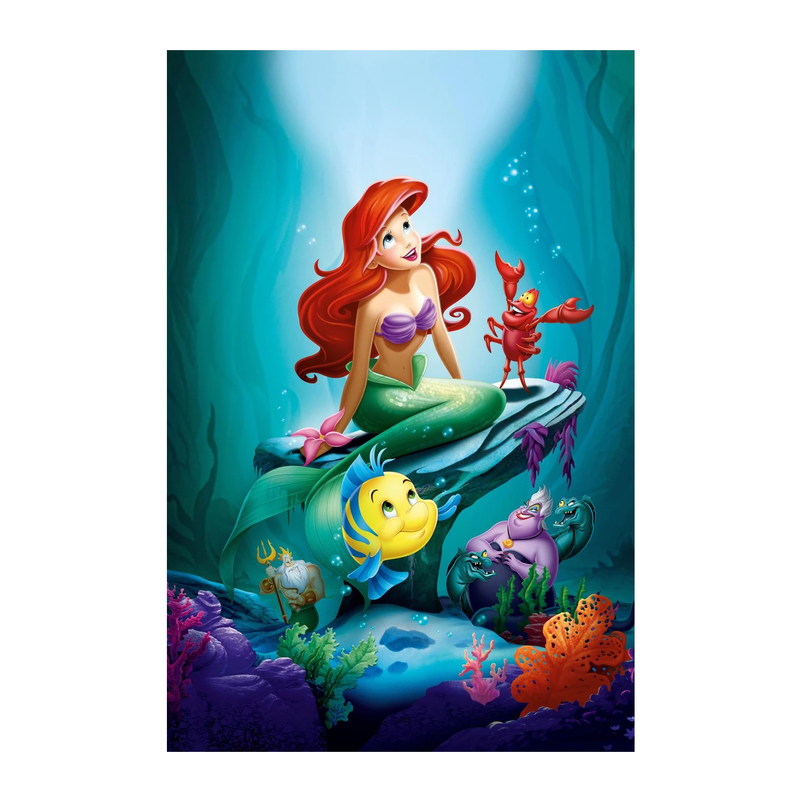 Ariel & Friends Enchanted Undersea Wall Art