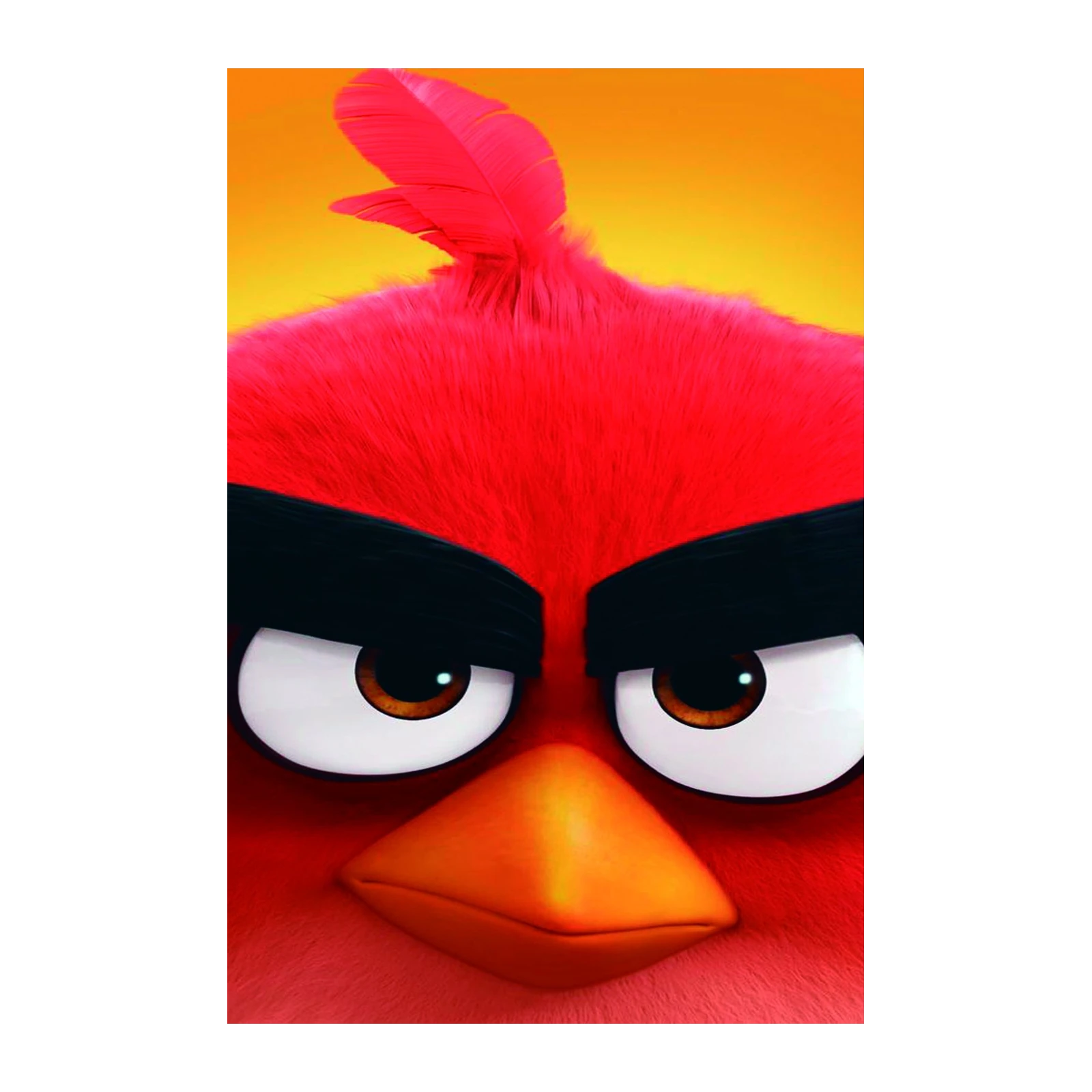 Angry Red Bird Close-Up Wall Art