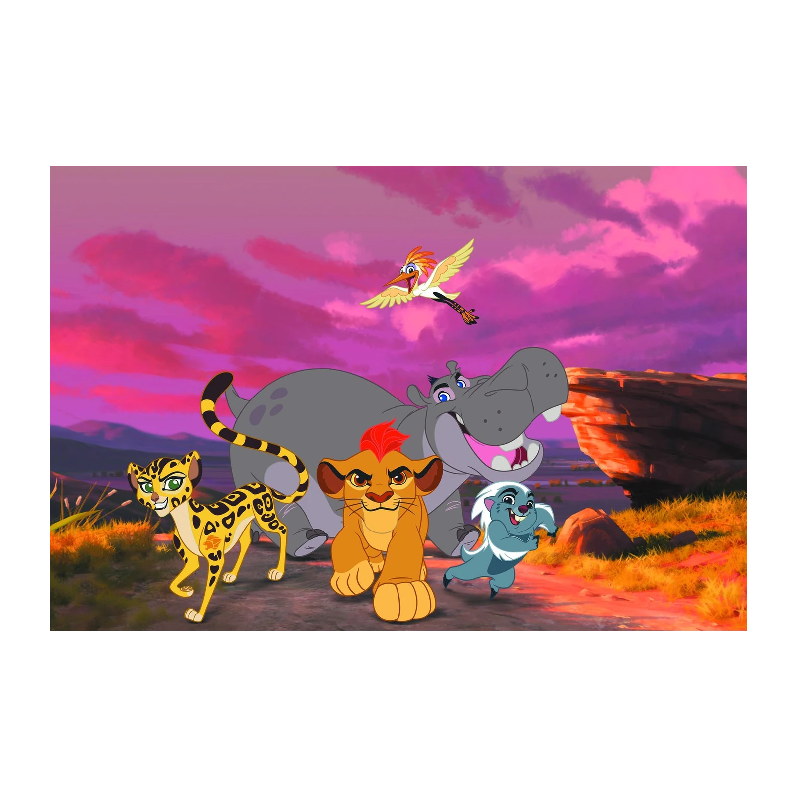 Lion Guard Adventure African Sunset Wall Art