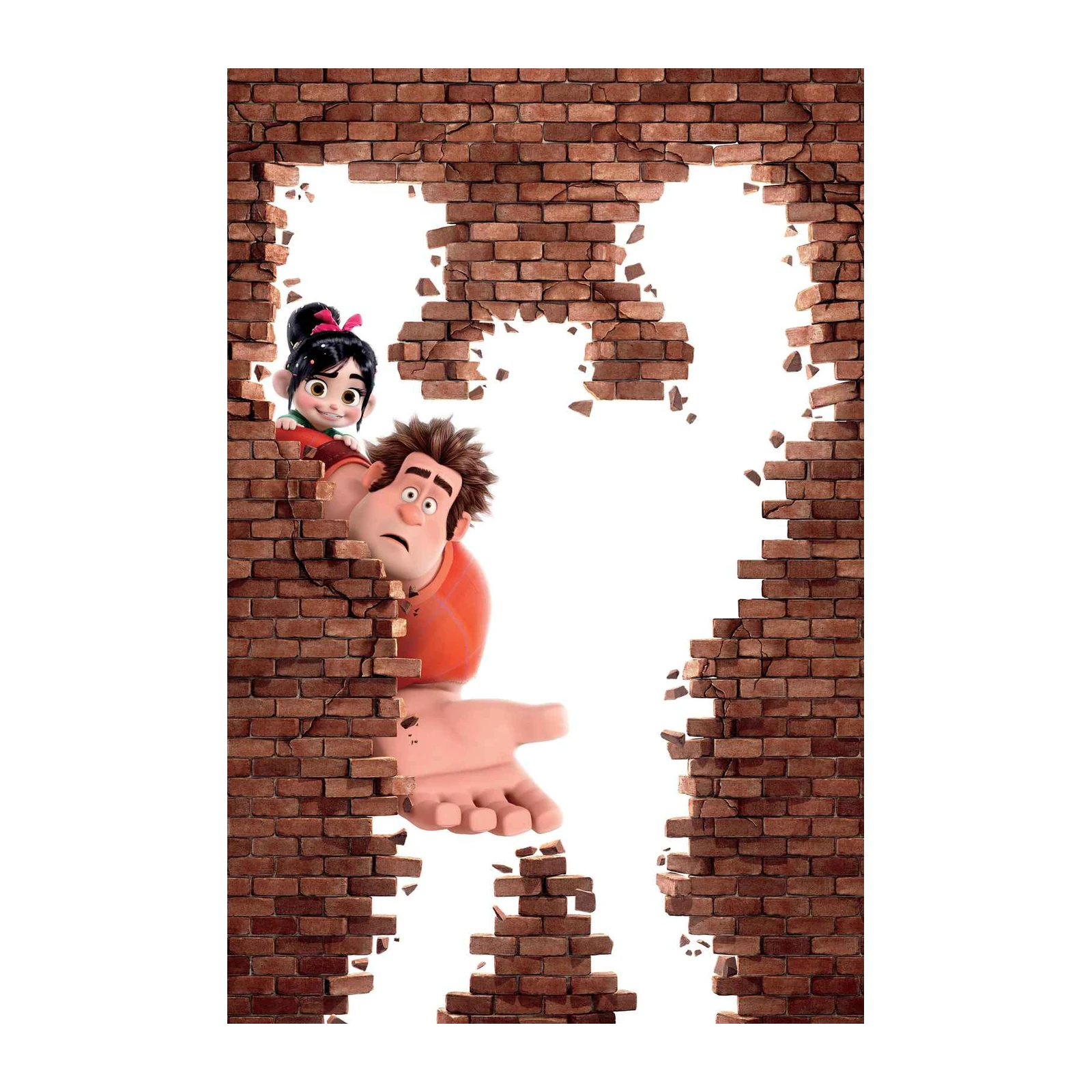 Ralph & Vanellope Wall Break Wall Art