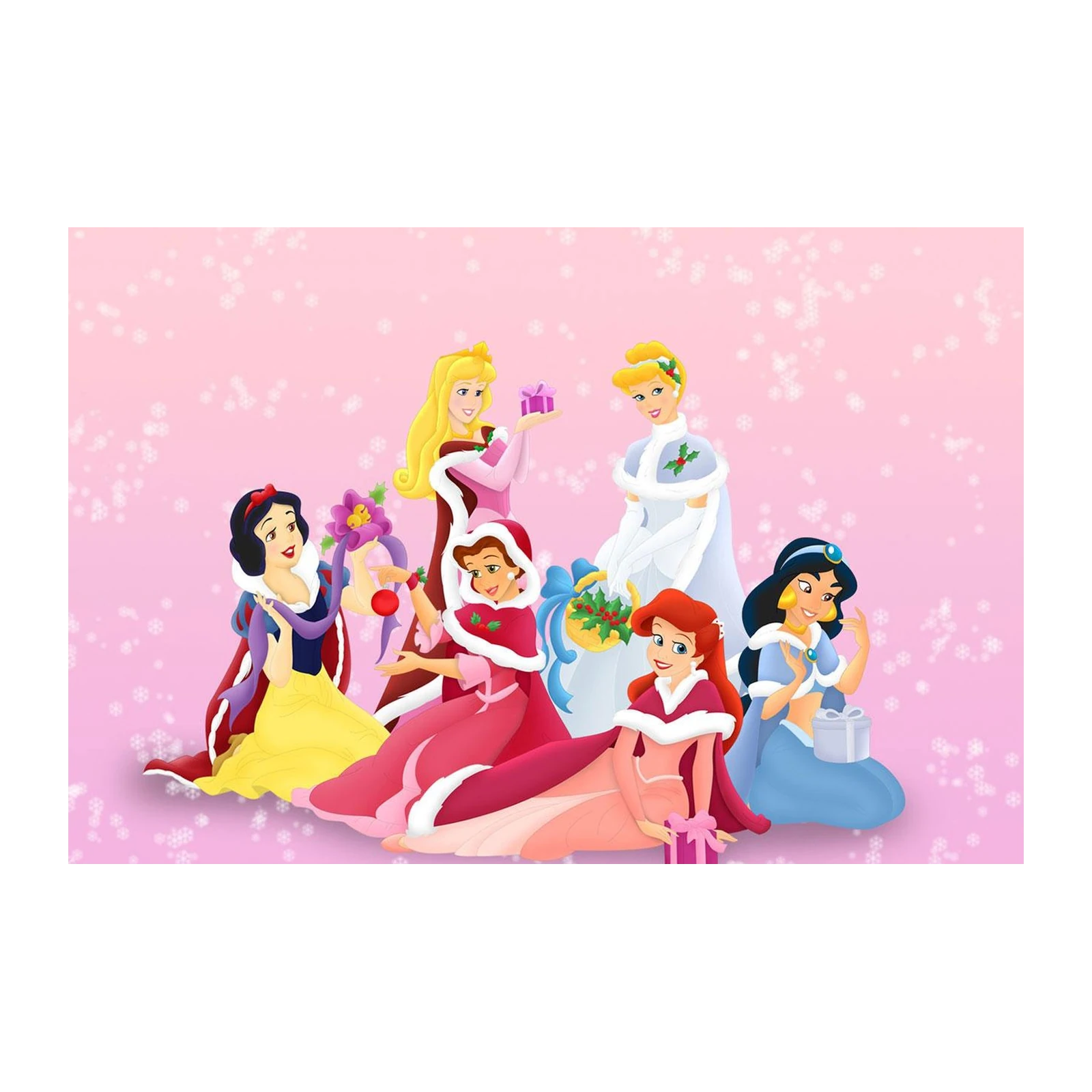 Magical Disney Princesses Winter Holiday Wall Art