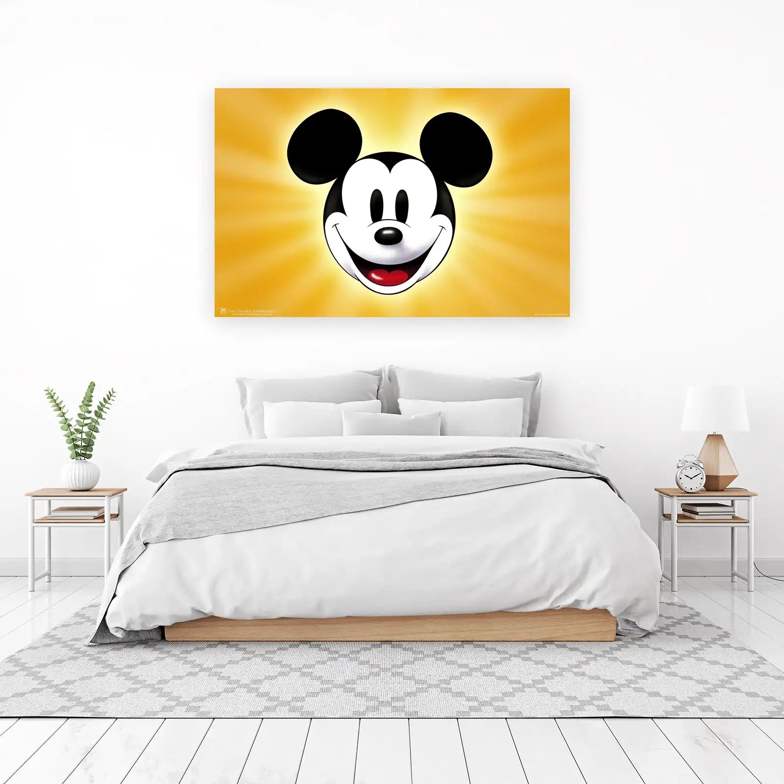 Iconic Mickey Mouse Smile Wall Art