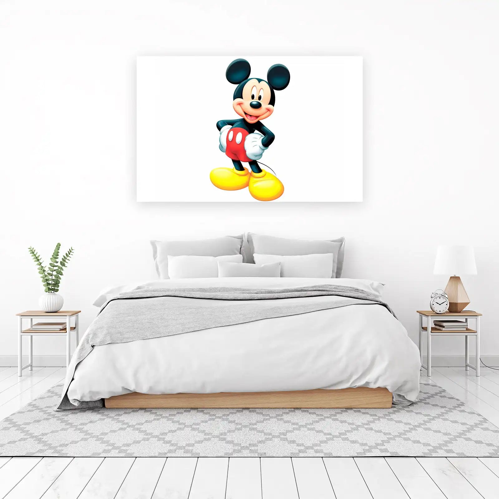 Happy Mickey Mouse Icon Wall Art